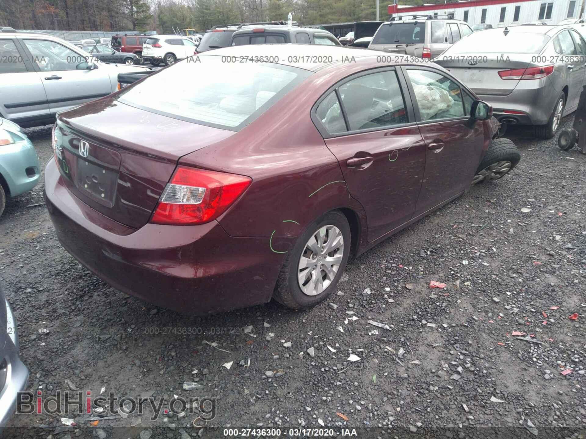 2012 HONDA CIVIC - VIN: 19XFB2F52CE385933 - Фото 4
