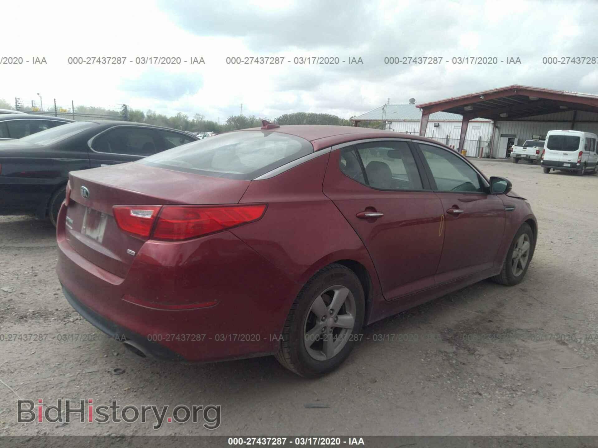 2014 KIA OPTIMA - VIN: 5XXGM4A75EG292322 - Фото 4