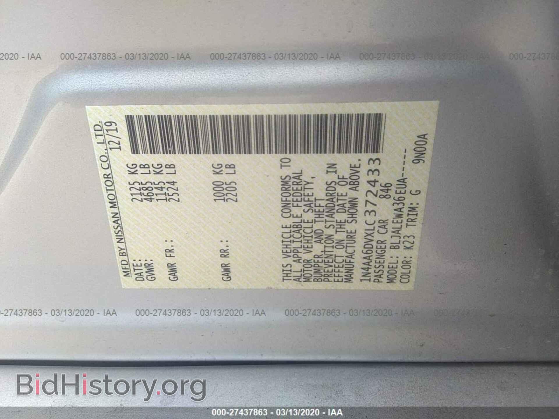 2020 NISSAN MAXIMA - VIN: 1N4AA6DVXLC372433 - Фото 9