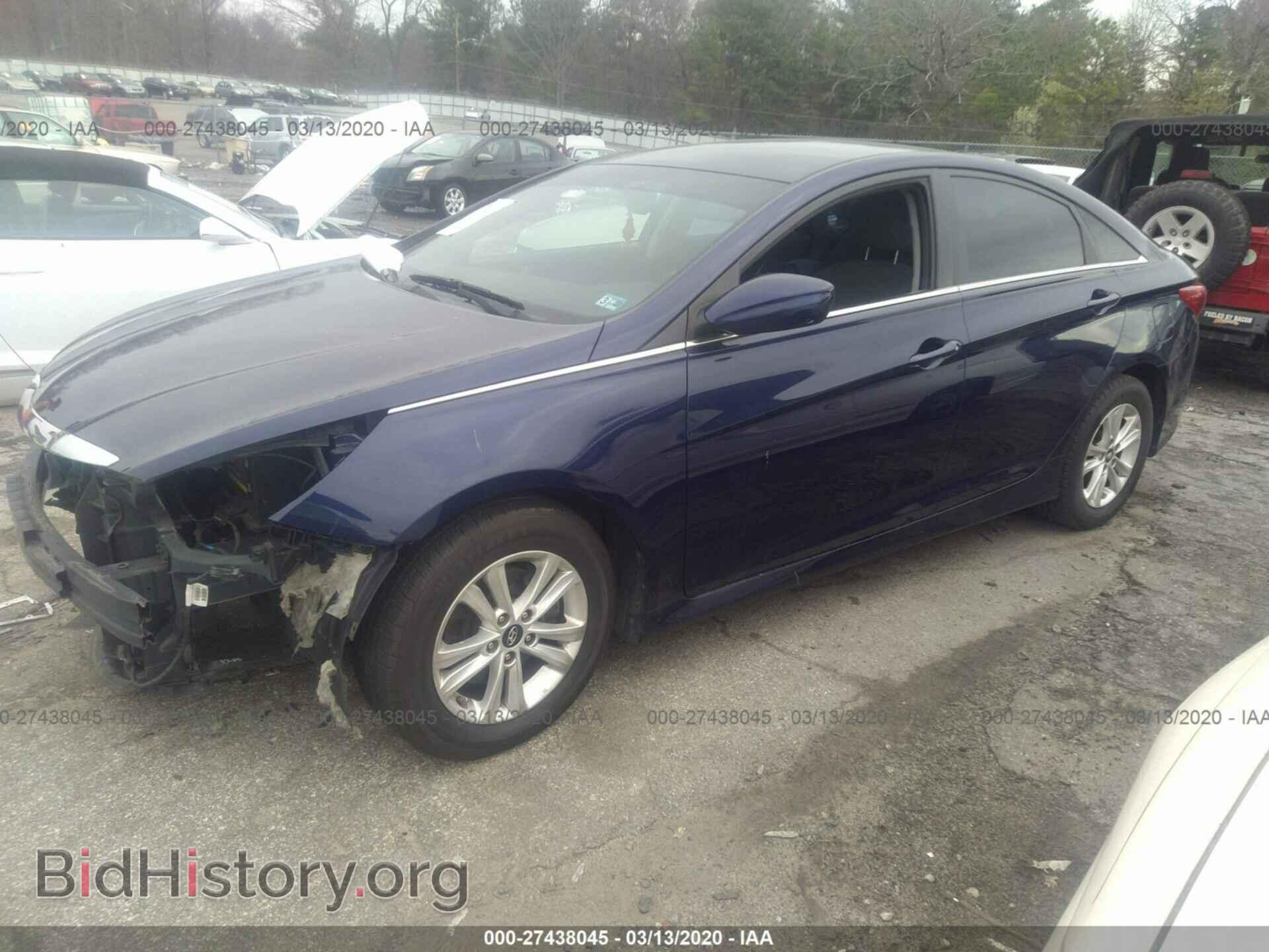 2014 HYUNDAI SONATA - VIN: 5NPEB4AC7EH870371 - Фото 2