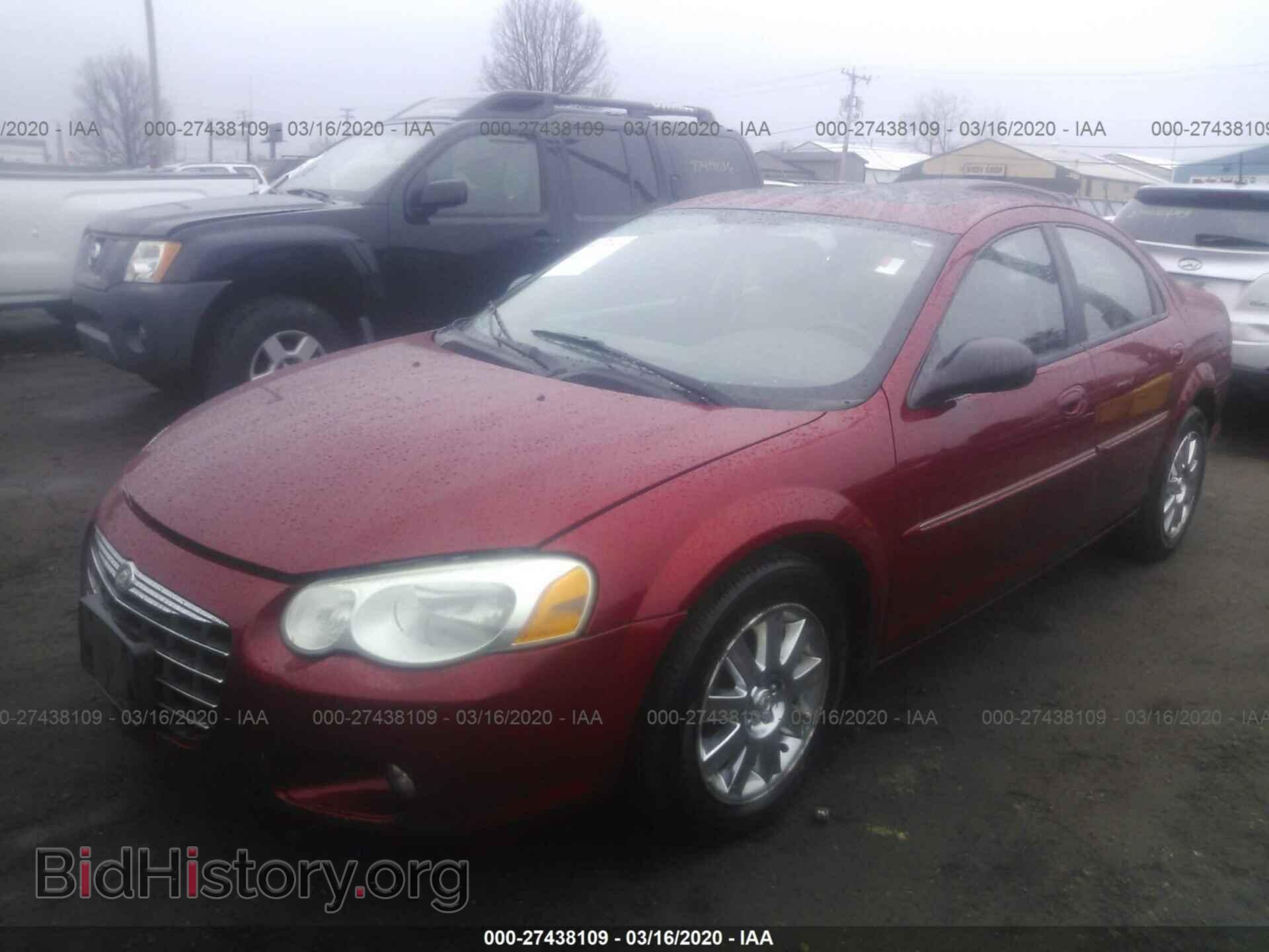 2004 CHRYSLER SEBRING - VIN: 1C3AL56RX4N207412 - Фото 2