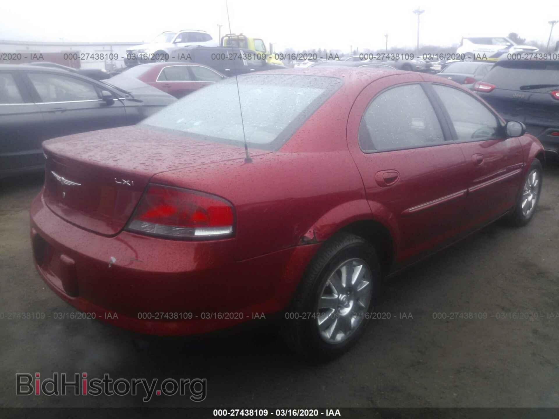 2004 CHRYSLER SEBRING - VIN: 1C3AL56RX4N207412 - Фото 4