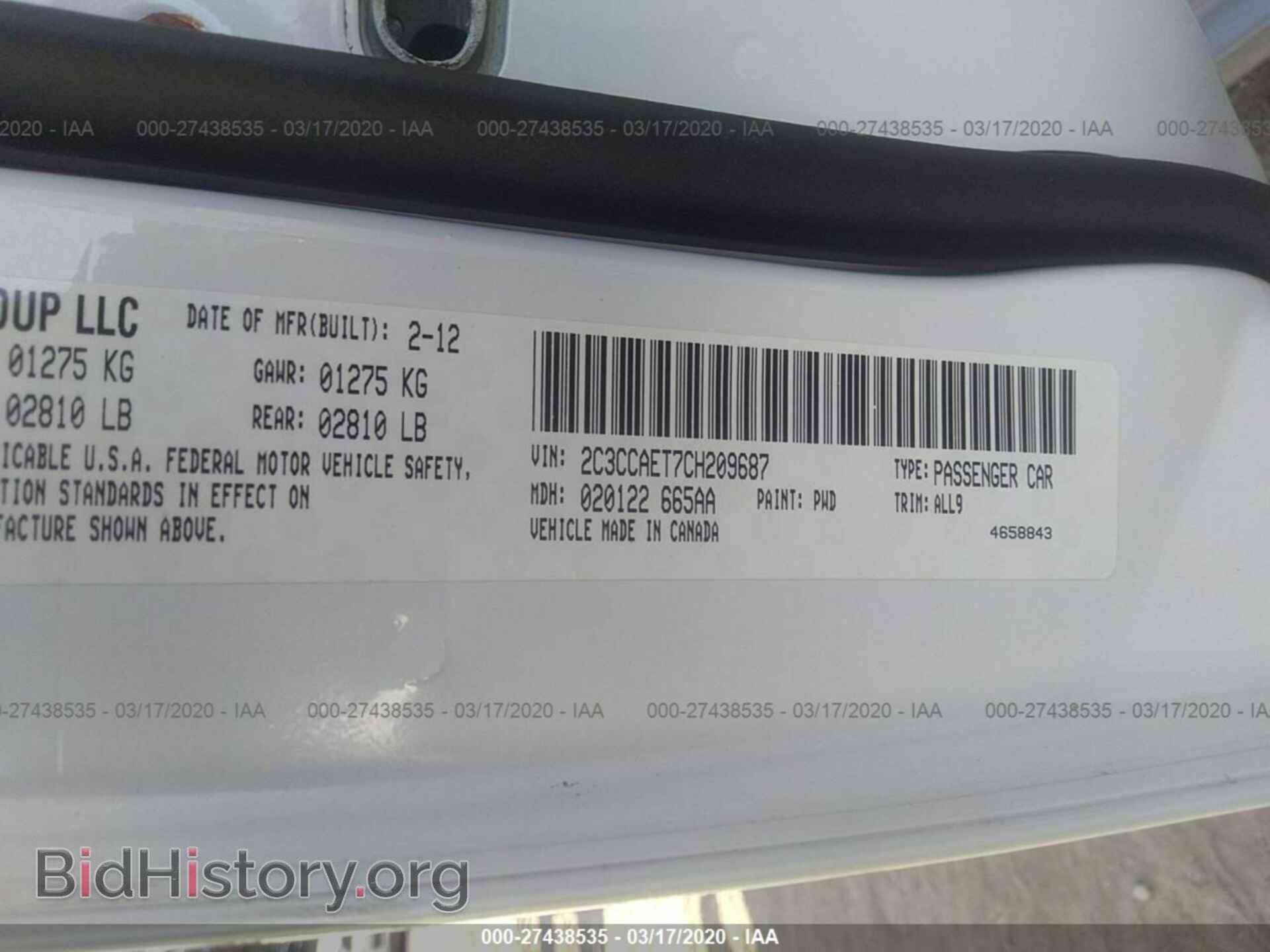 2012 CHRYSLER 300C - VIN: 2C3CCAET7CH209687 - Photo 9