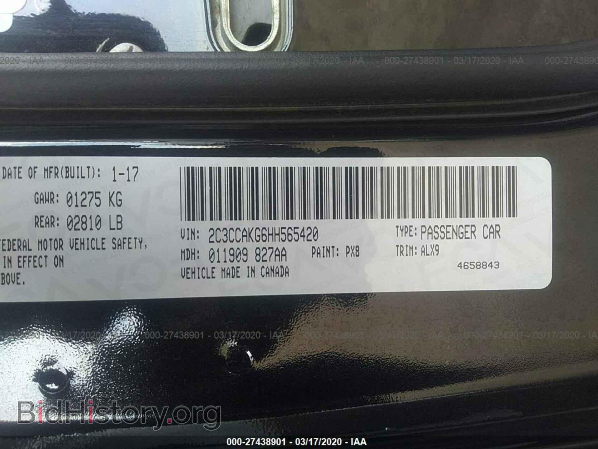 2017 CHRYSLER 300C - VIN: 2C3CCAKG6HH565420 - Фото 9