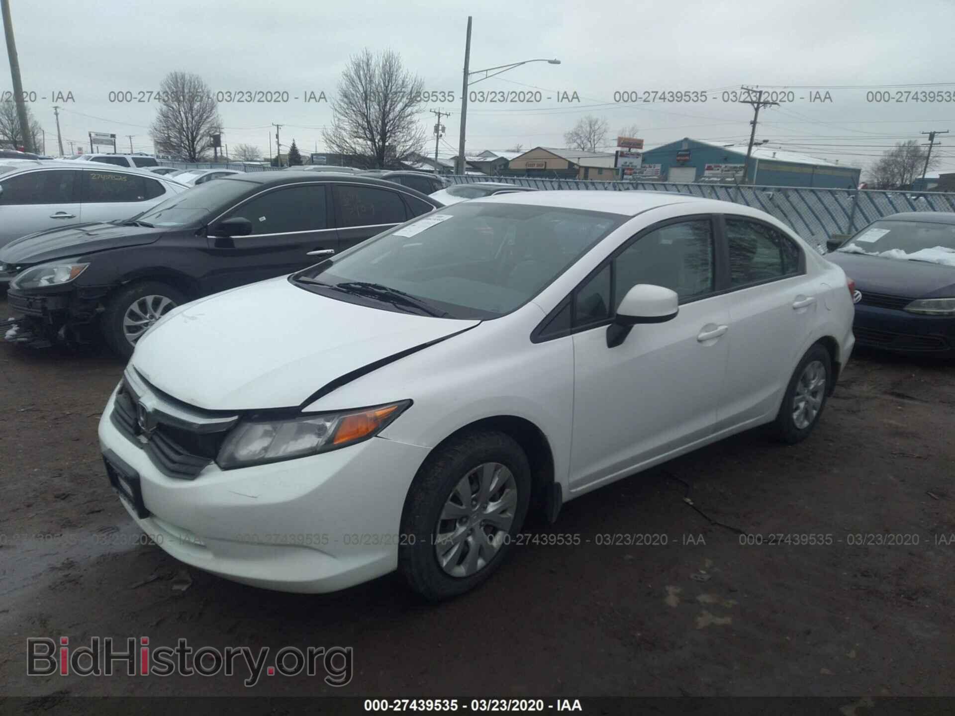 2012 HONDA CIVIC - VIN: 19XFB2F56CE037827 - Фото 2