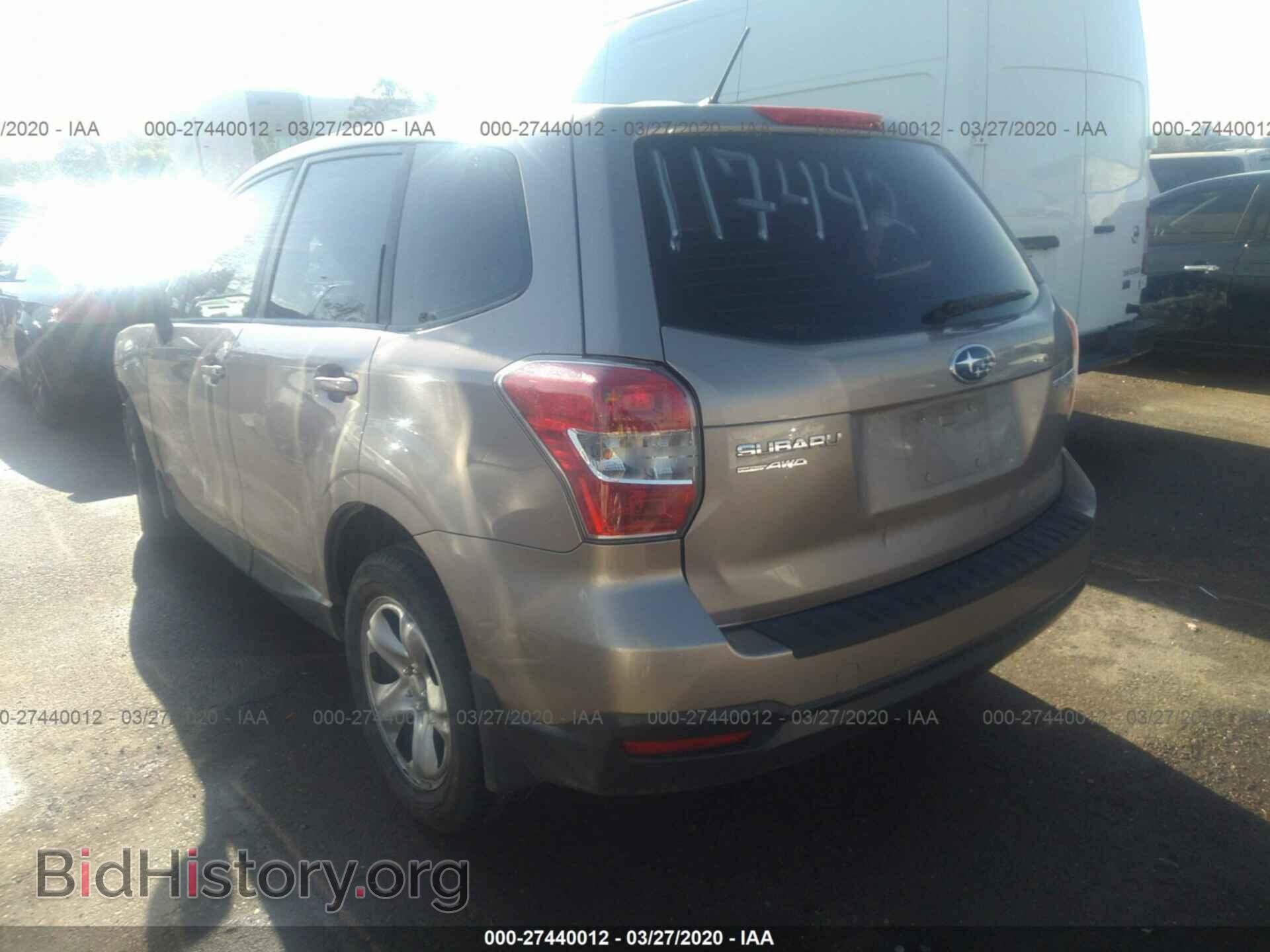 2014 SUBARU FORESTER - VIN: JF2SJAAC6EH546817 - Фото 3