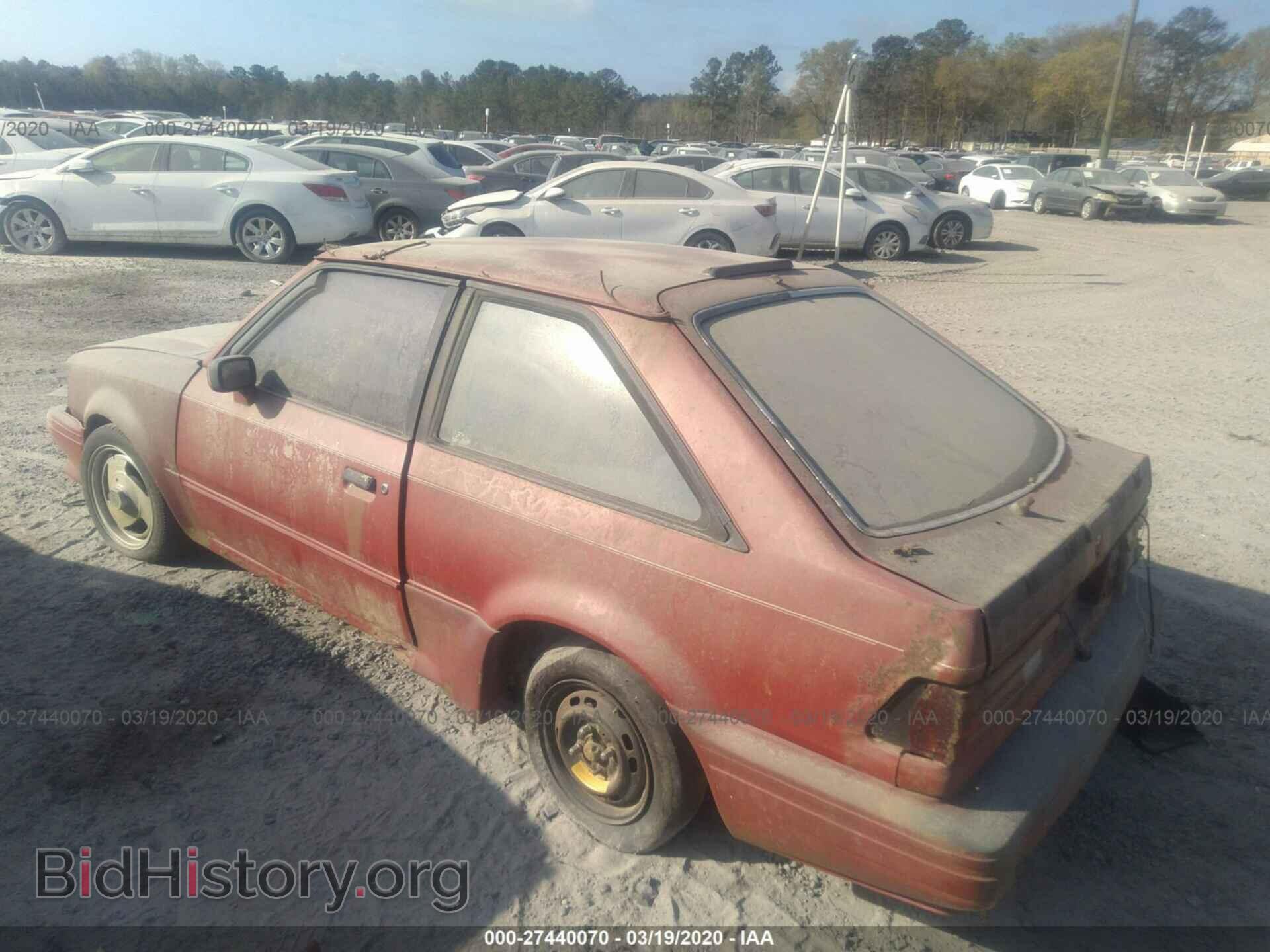 1987 FORD ESCORT - VIN: 1FABP23J1HT104646 - Фото 3