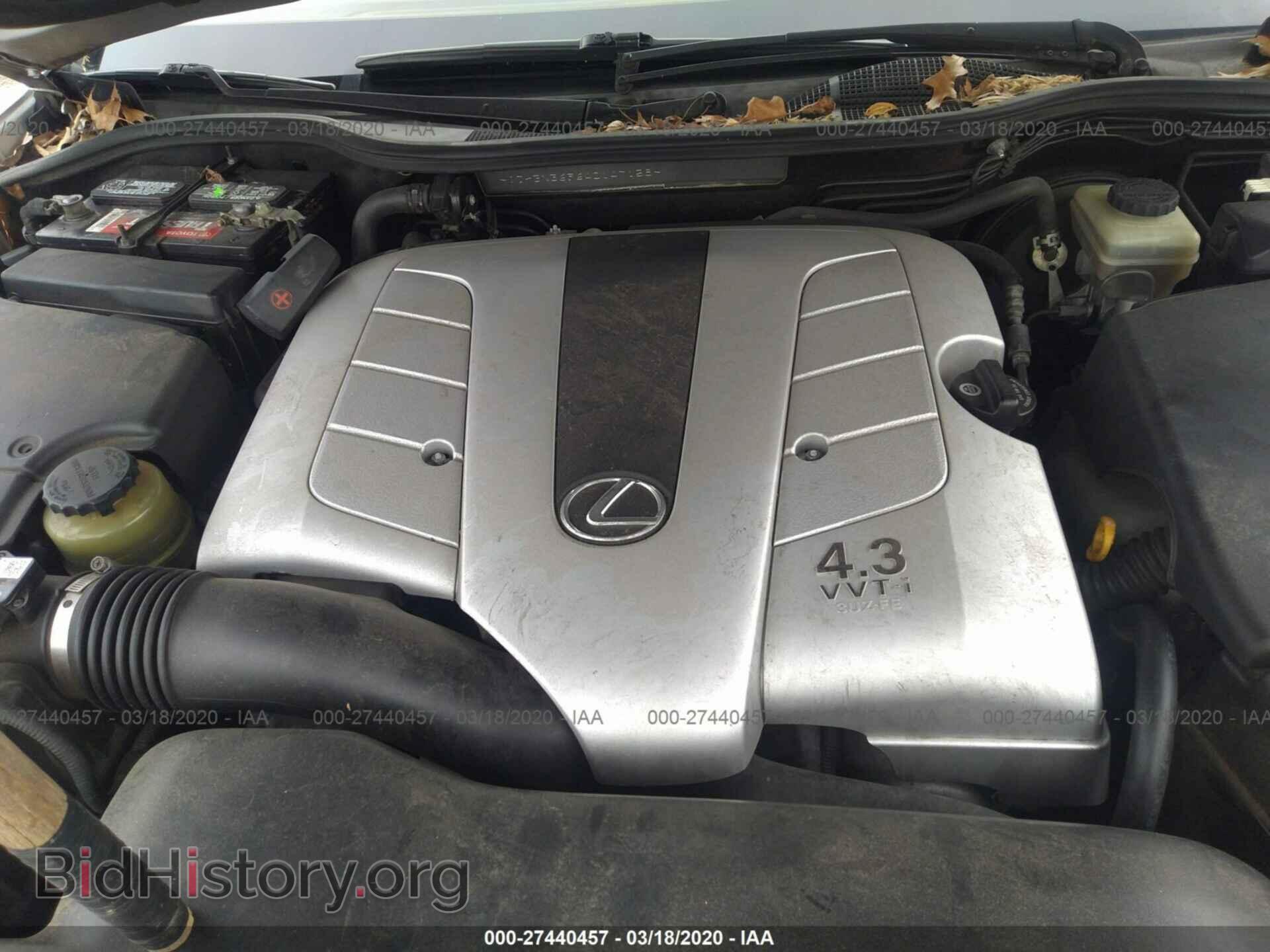 2004 LEXUS LS - VIN: JTHBN36F640147158 - Фото 10