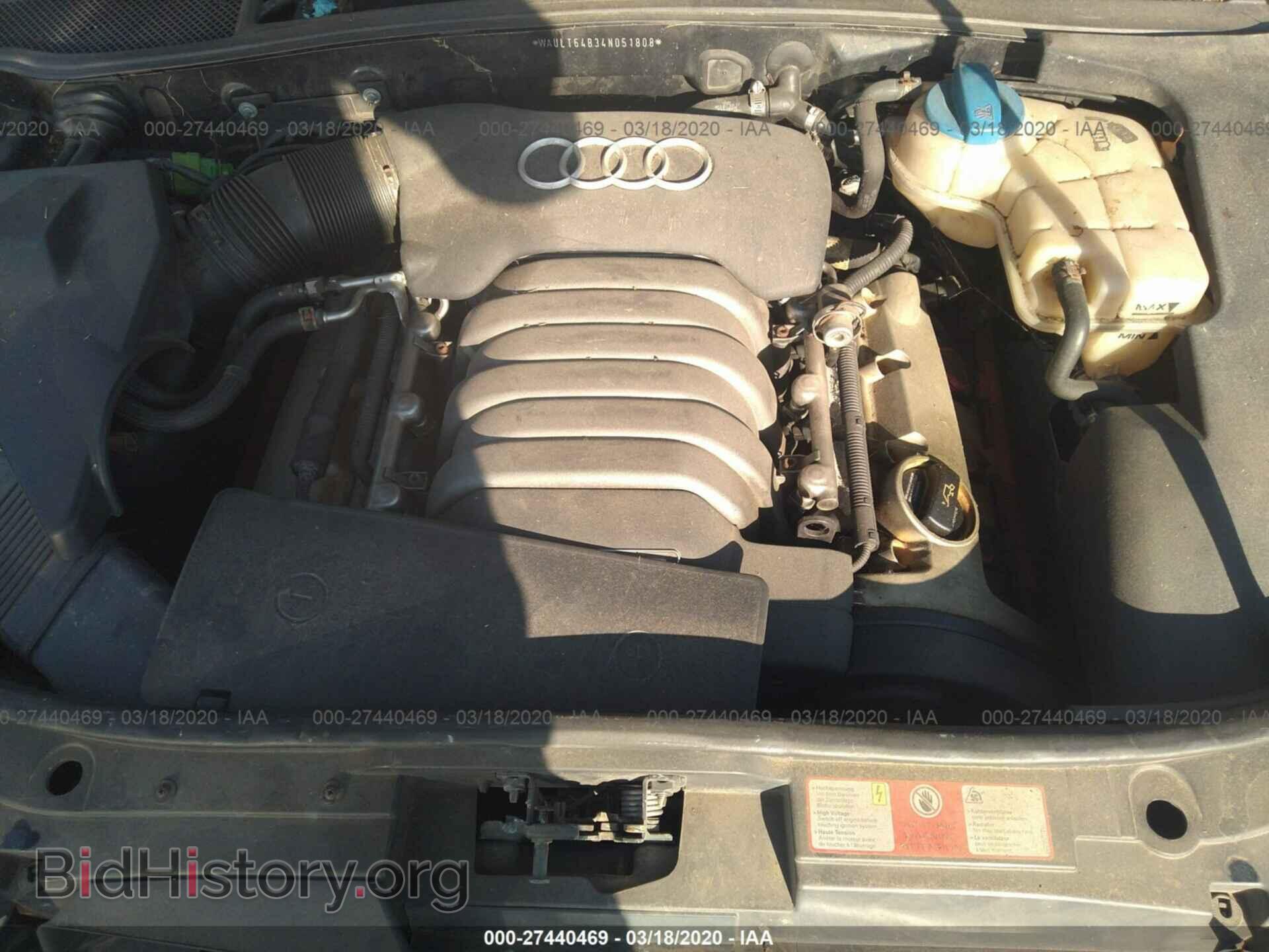 2004 AUDI A6 - VIN: WAULT64B34N051808 - Фото 10