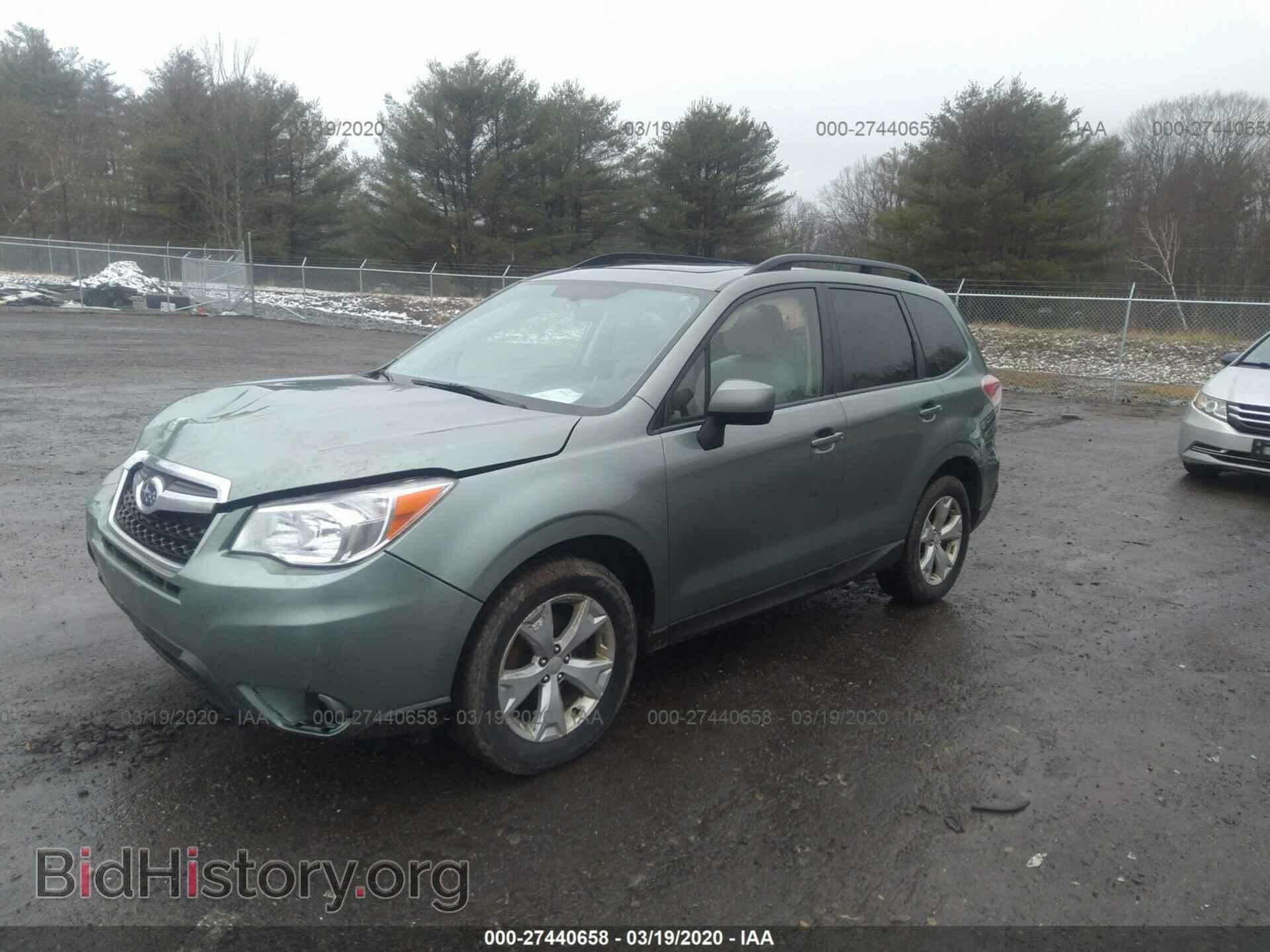 2014 SUBARU FORESTER - VIN: JF2SJAEC5EH500938 - Фото 2