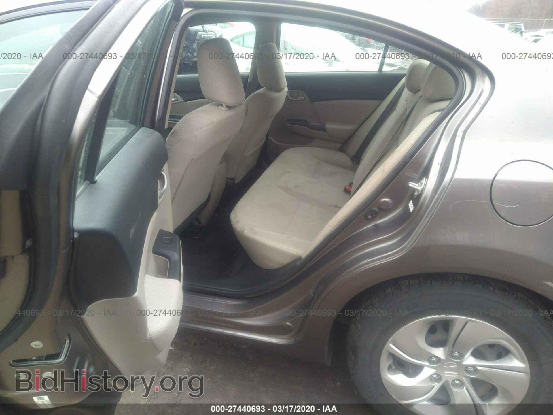 2013 HONDA CIVIC - VIN: 19XFB2F59DE292327 - Фото 8