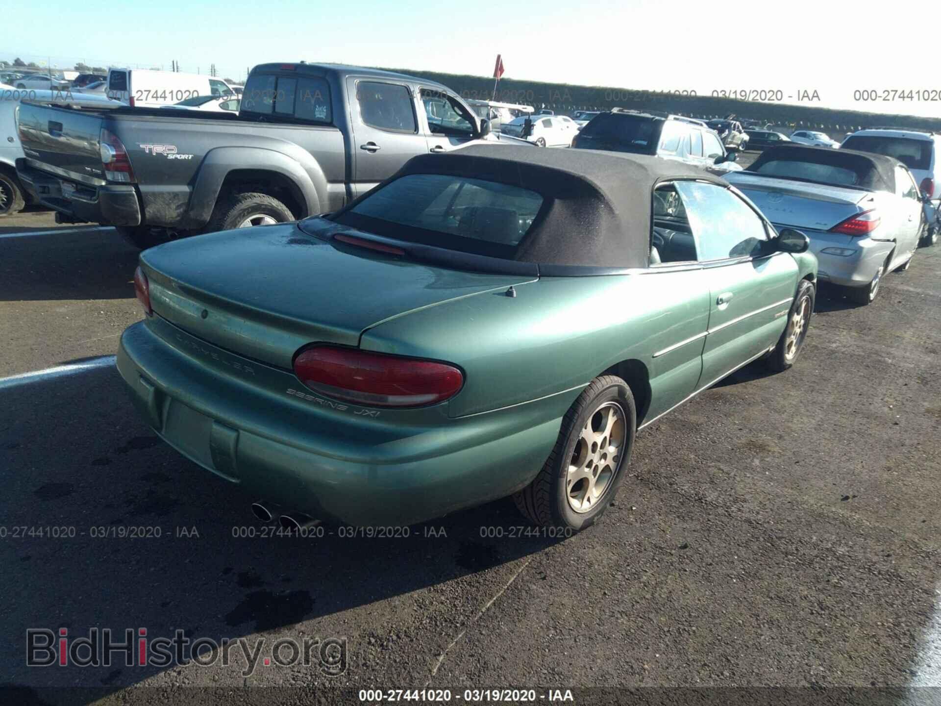 1998 CHRYSLER SEBRING - VIN: 3C3EL55H3WT217180 - Фото 4