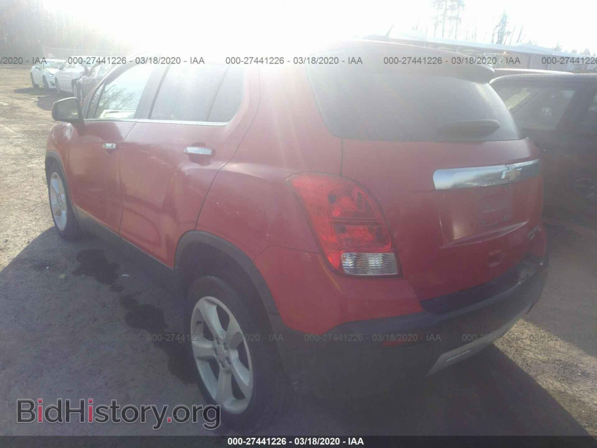 2015 CHEVROLET TRAX - VIN: 3GNCJTSB9FL209573 - Фото 3