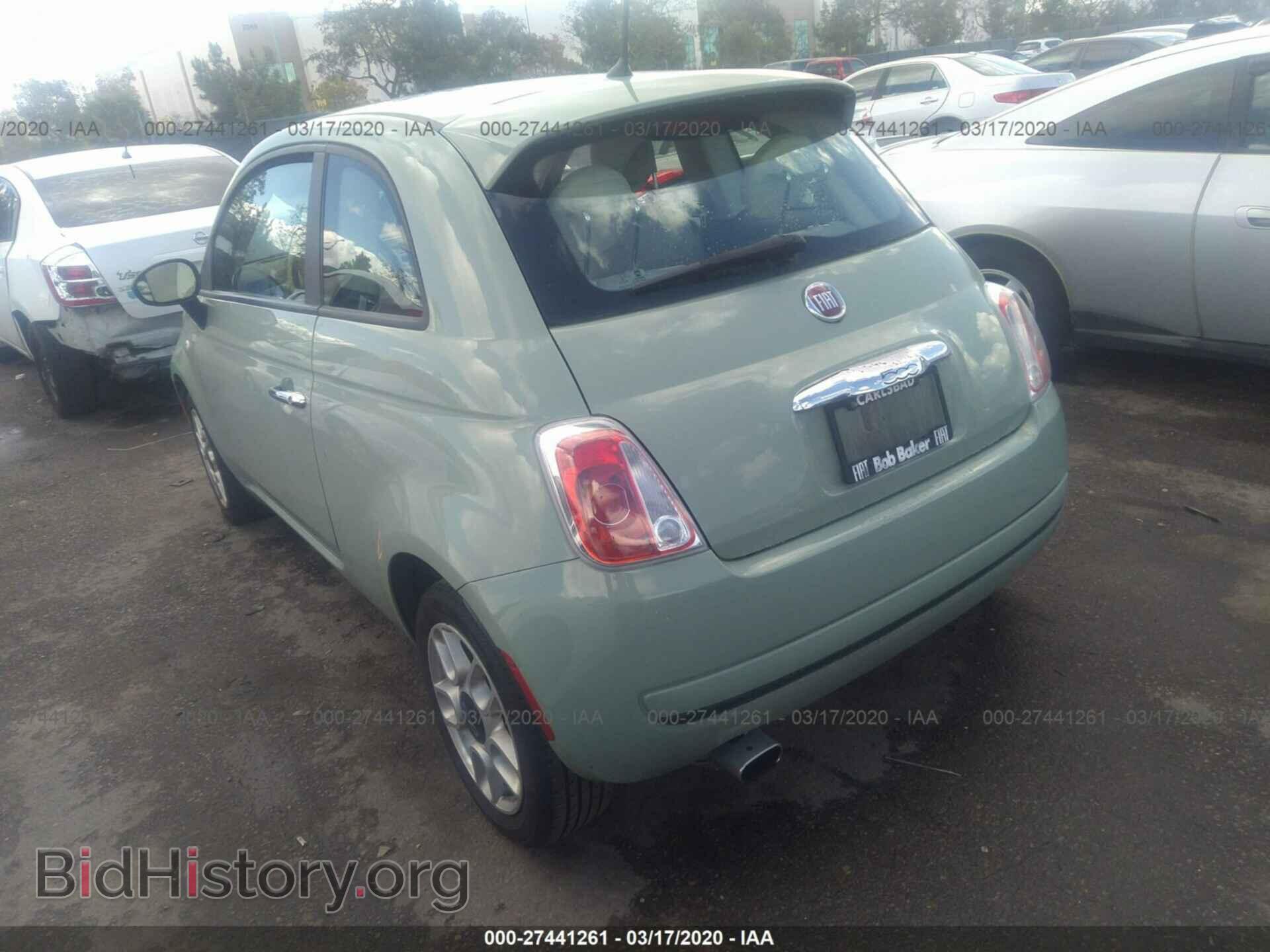 2013 FIAT 500 - VIN: 3C3CFFAR3DT648828 - Фото 3