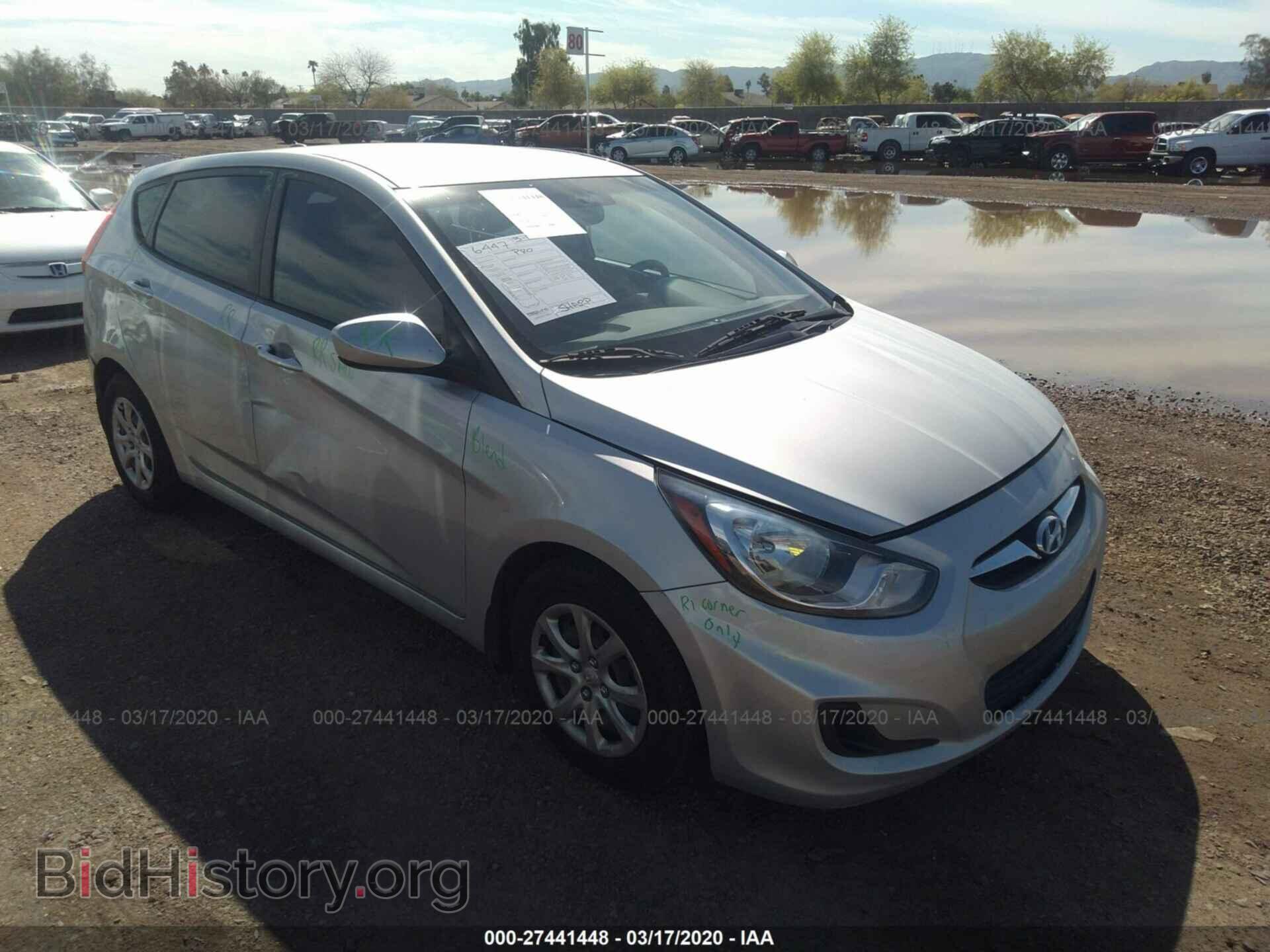 Photo KMHCT5AE5DU126893 - HYUNDAI ACCENT 2013