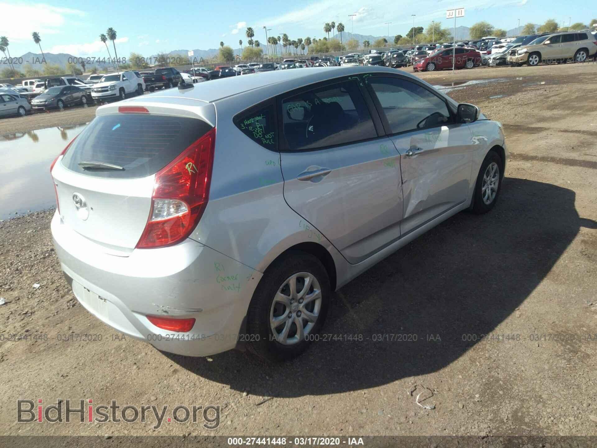 2013 HYUNDAI ACCENT - VIN: KMHCT5AE5DU126893 - Фото 4