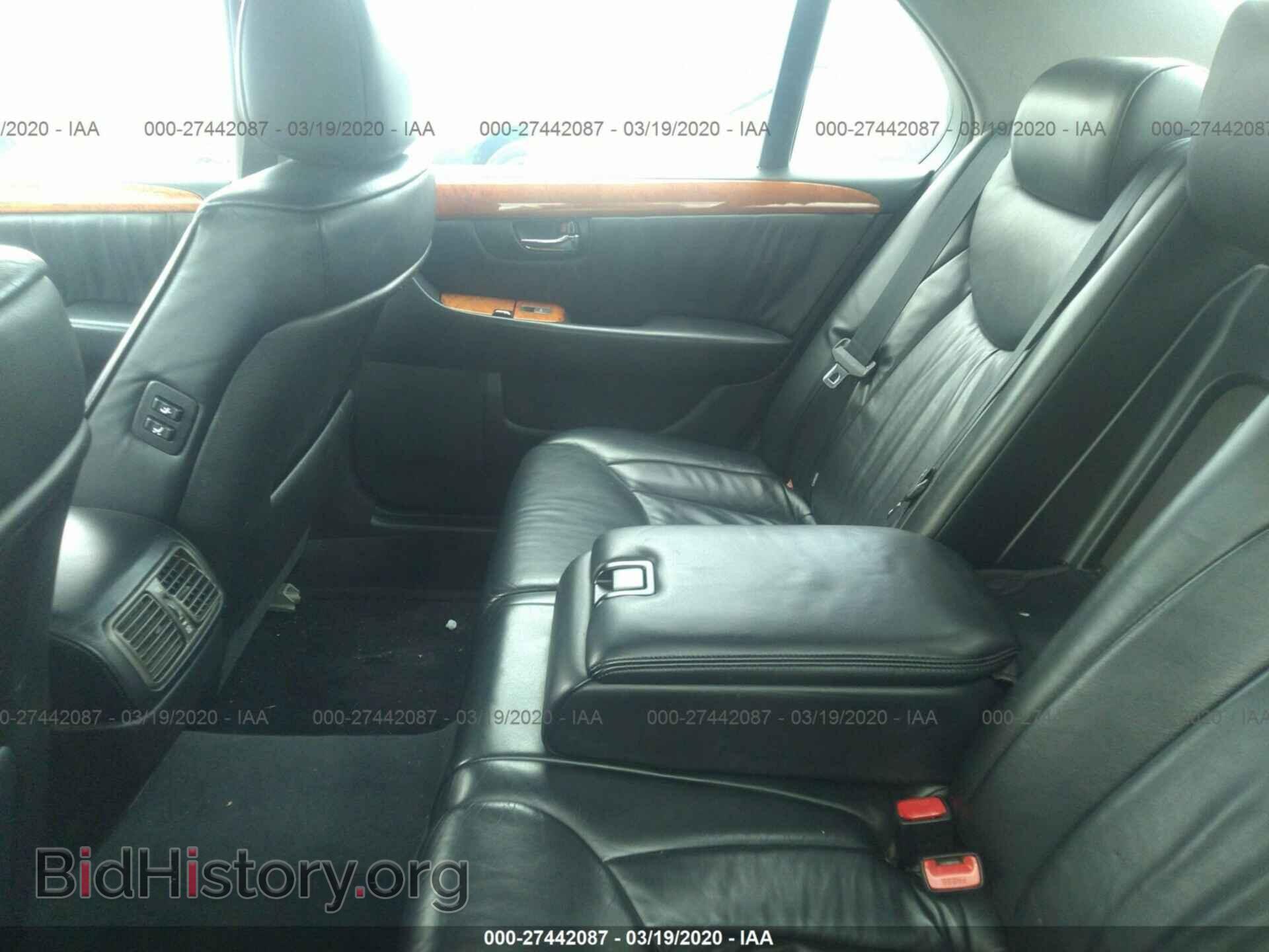 2001 LEXUS LS - VIN: JTHBN30F310028715 - Фото 8