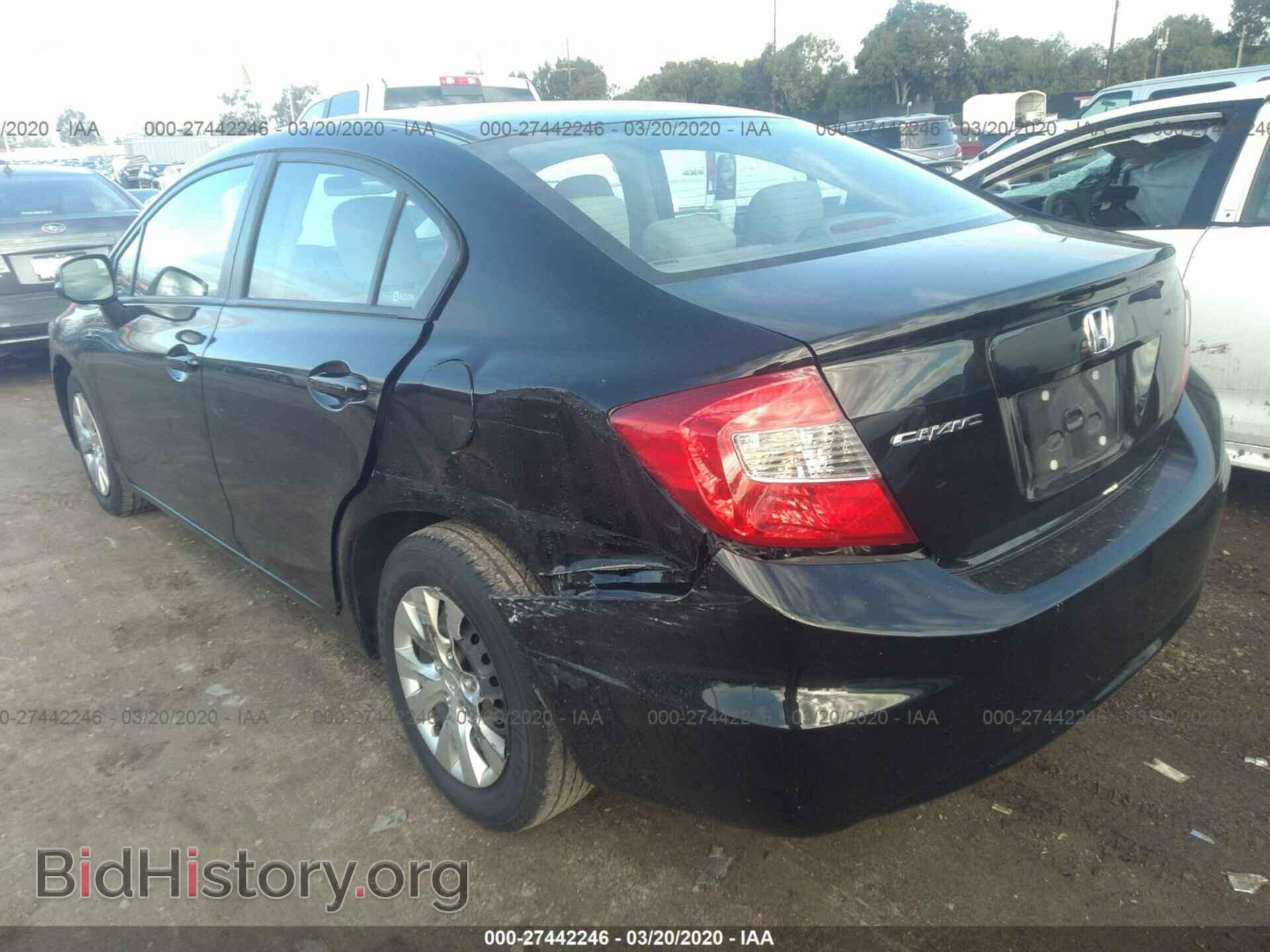 2012 HONDA CIVIC - VIN: 19XFB2F55CE390026 - Фото 3