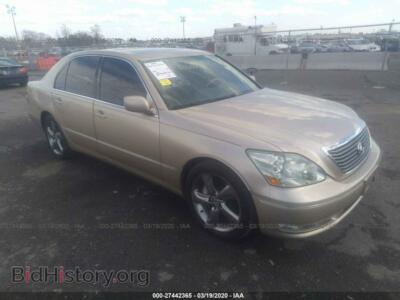 2004 Lexus LS 430, gold — VIN JTHBN36F540142873, IAAI