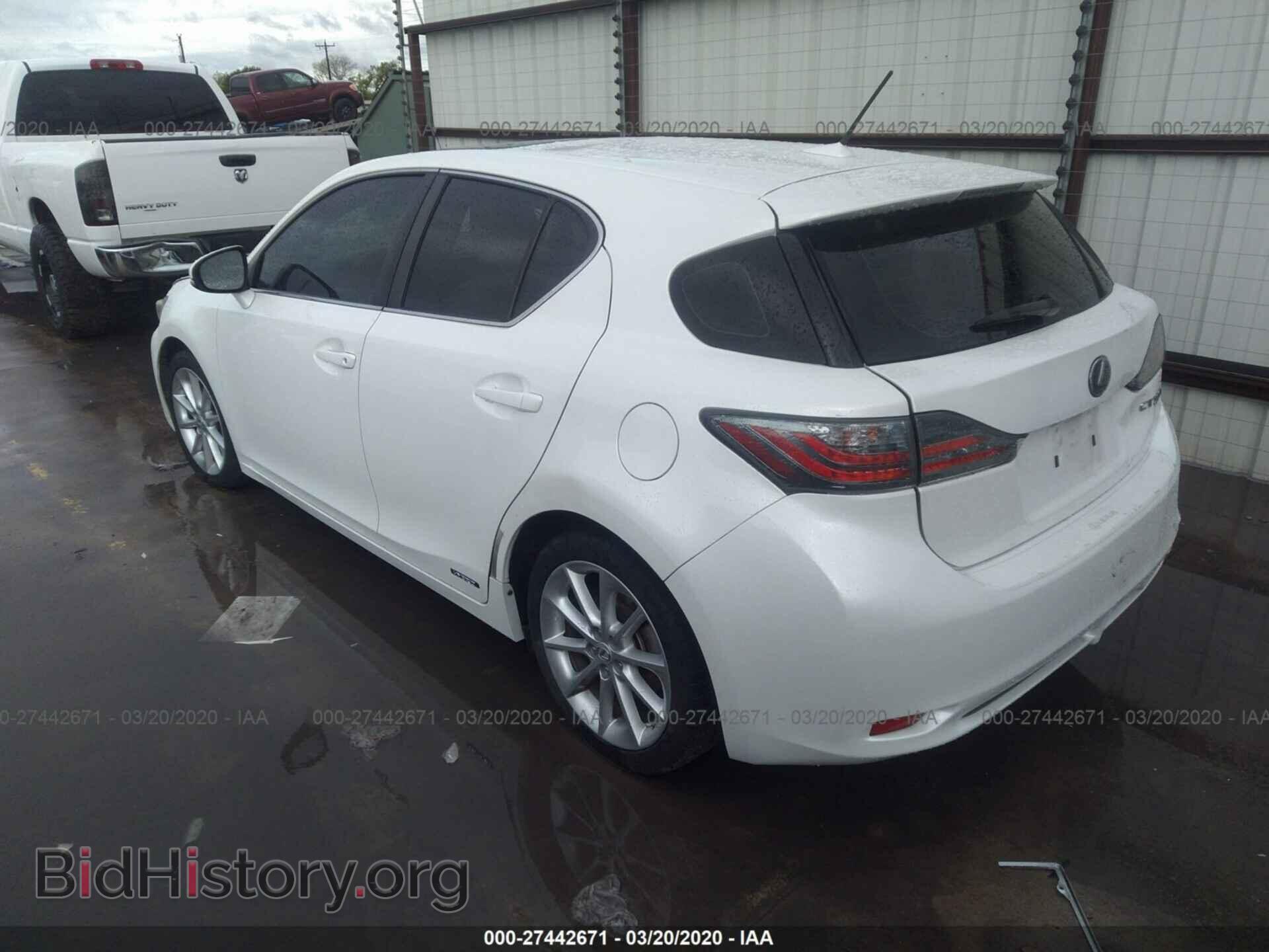 2011 LEXUS CT - VIN: JTHKD5BH9B2002154 - Фото 3
