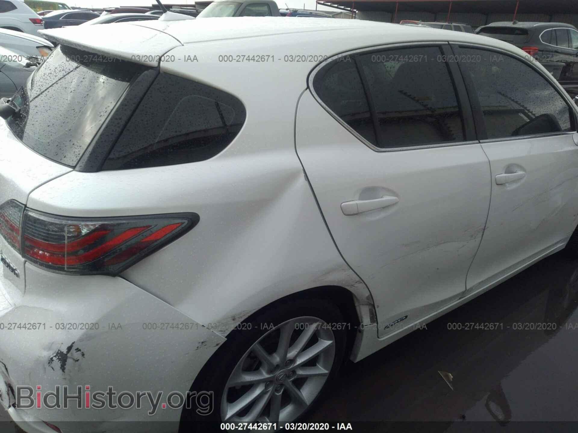 2011 LEXUS CT - VIN: JTHKD5BH9B2002154 - Фото 6