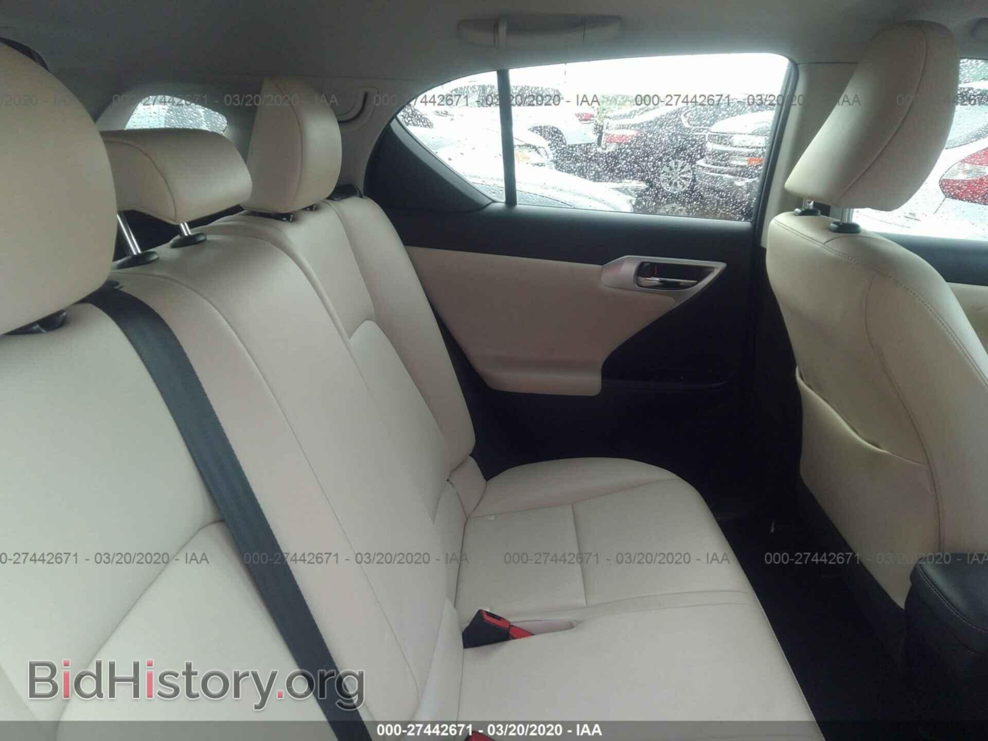 2011 LEXUS CT - VIN: JTHKD5BH9B2002154 - Фото 8