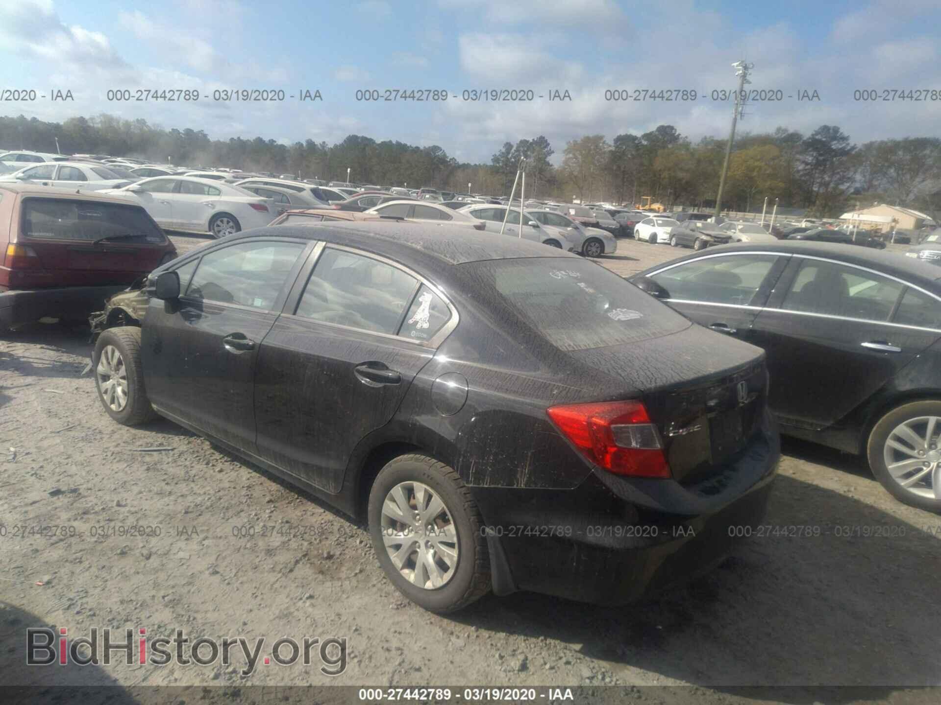 2012 HONDA CIVIC - VIN: 19XFB2F5XCE105000 - Фото 3