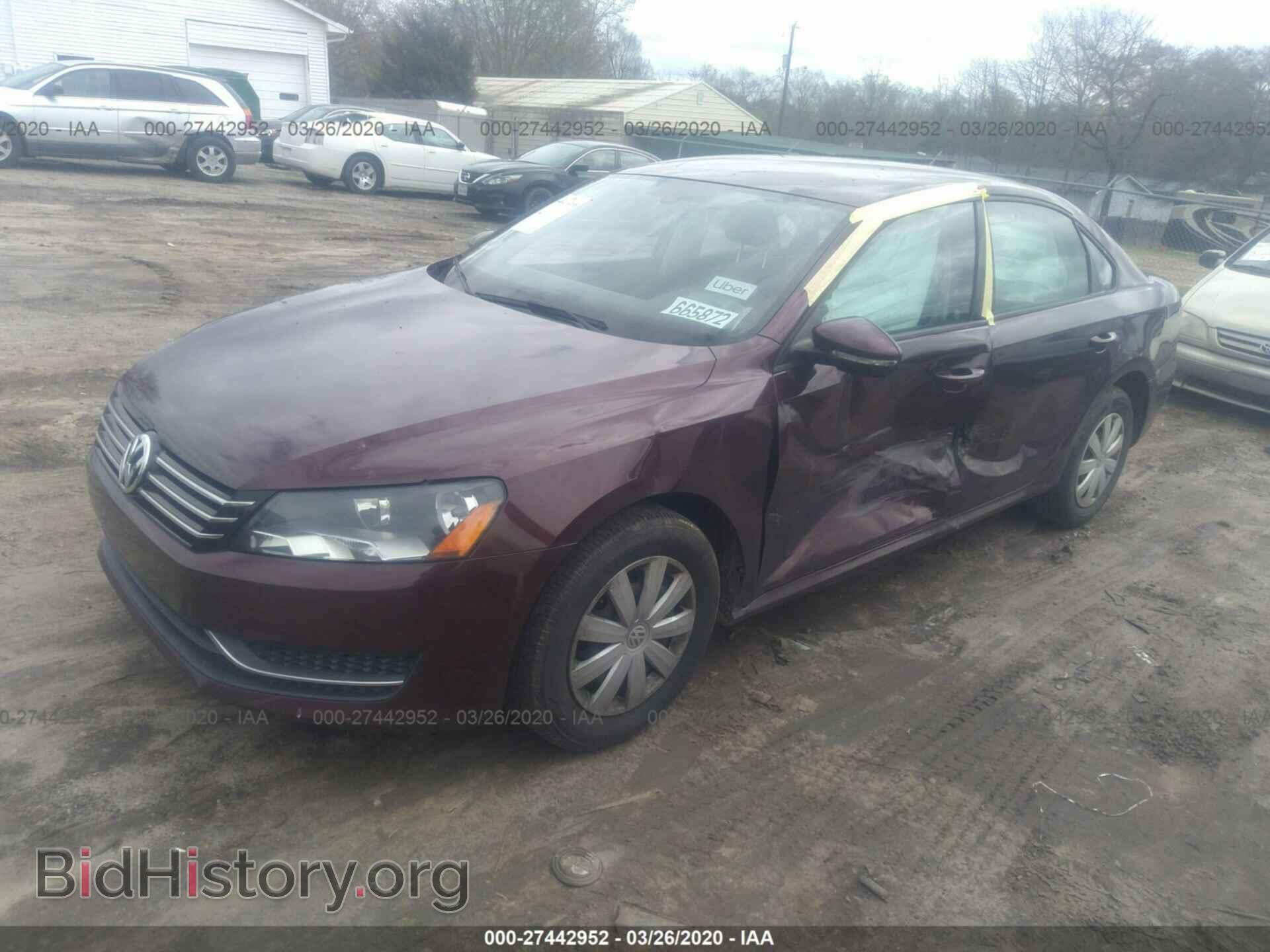 2012 VOLKSWAGEN PASSAT - VIN: 1VWAP7A37CC065798 - Фото 2