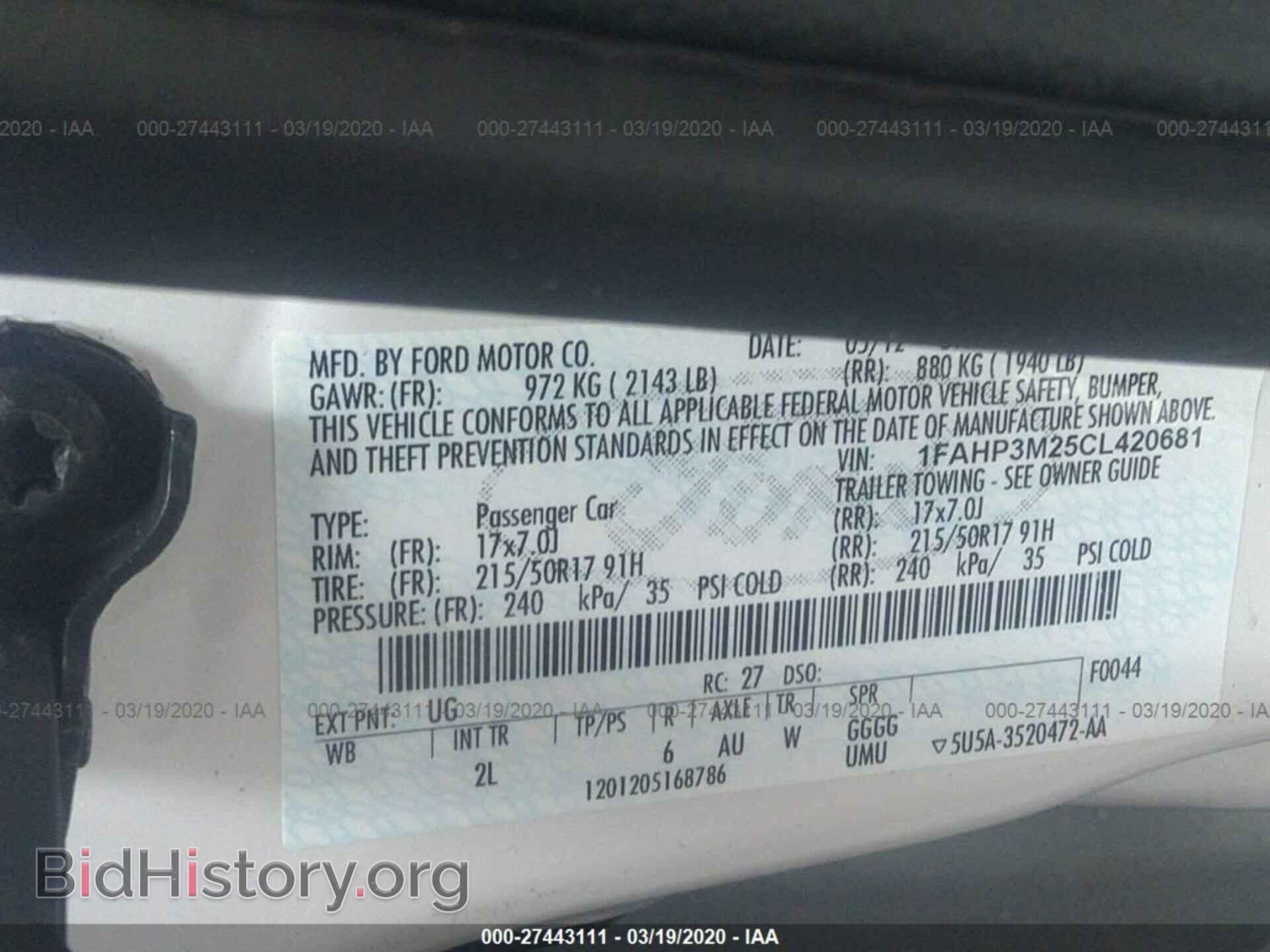2012 FORD FOCUS - VIN: 1FAHP3M25CL420681 - Photo 9