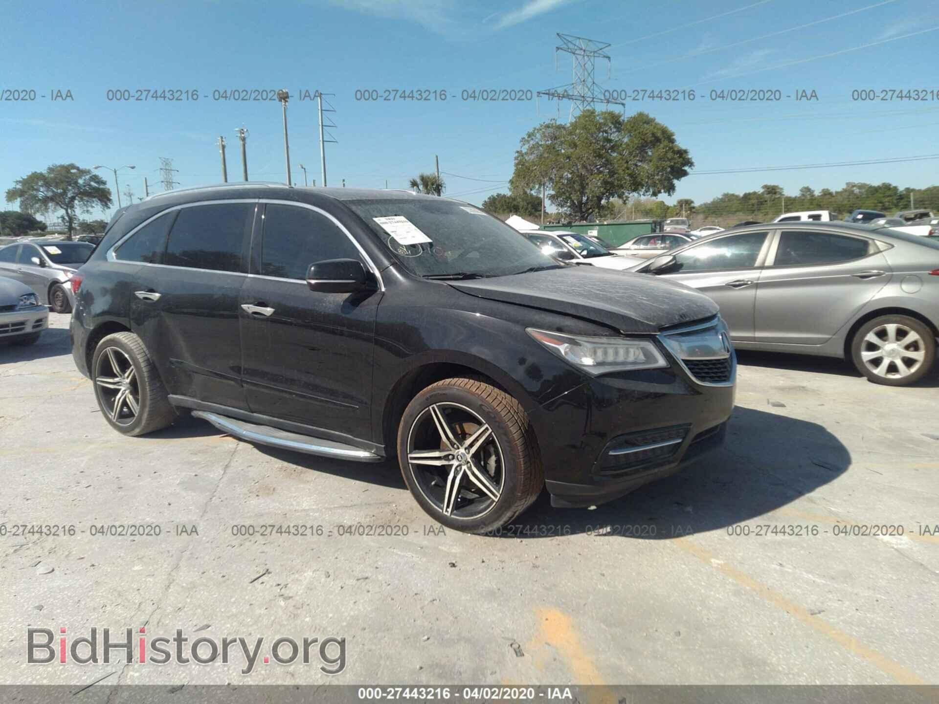 Фотография 5FRYD3H47EB014730 - ACURA MDX 2014