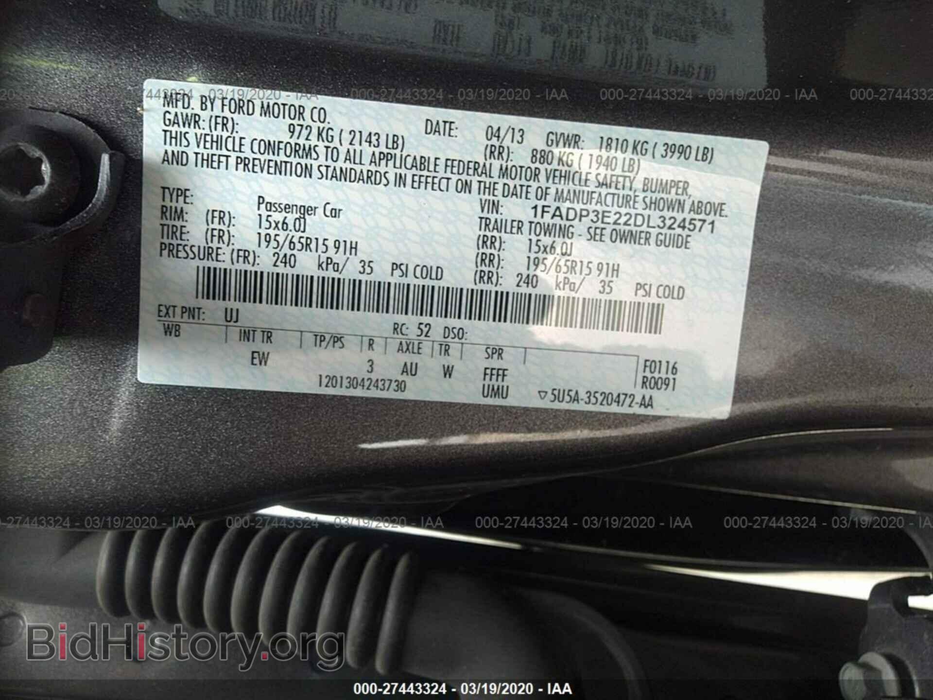 2013 FORD FOCUS - VIN: 1FADP3E22DL324571 - Photo 9
