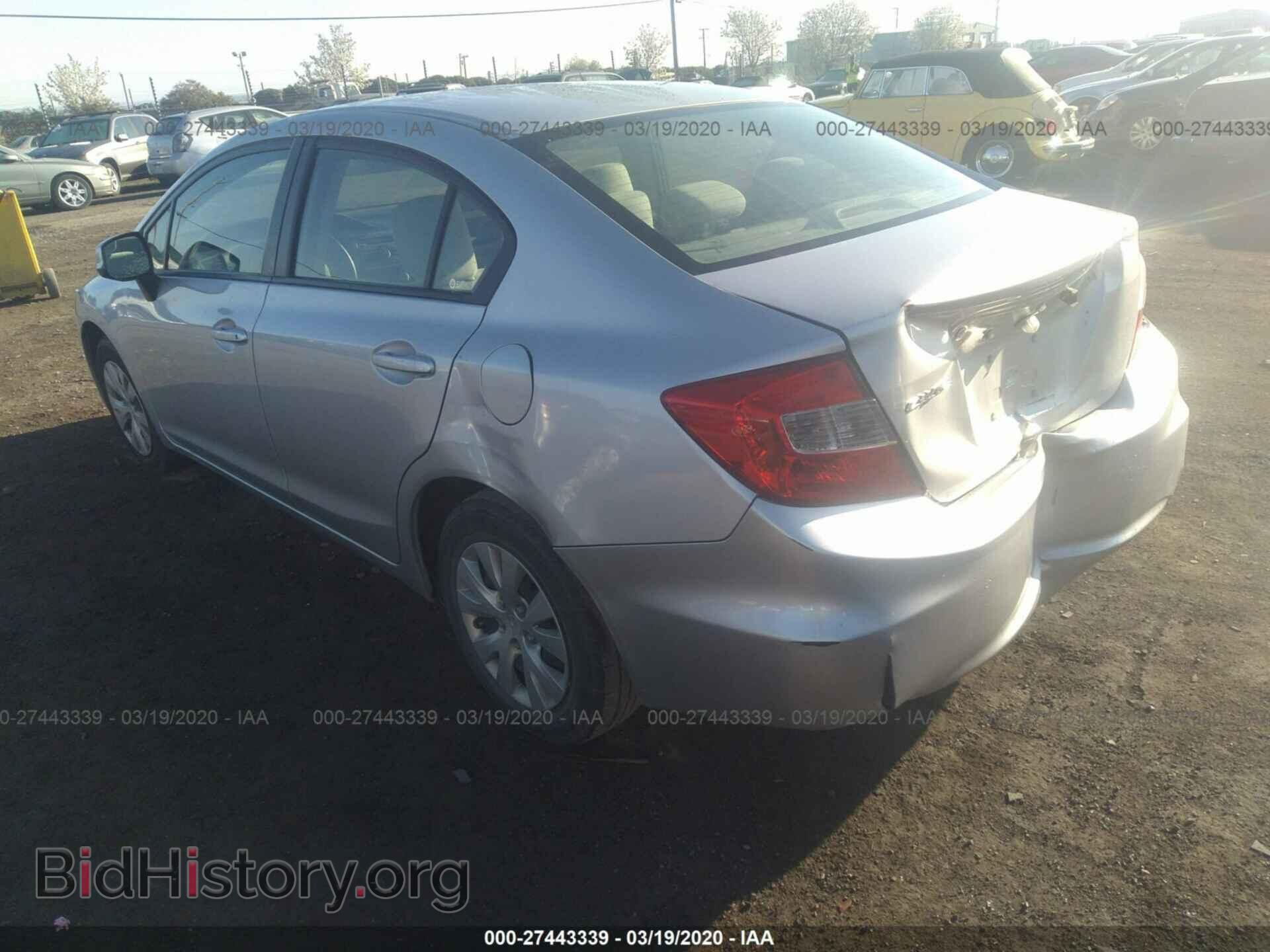 2012 HONDA CIVIC - VIN: 19XFB2F50CE325620 - Фото 3