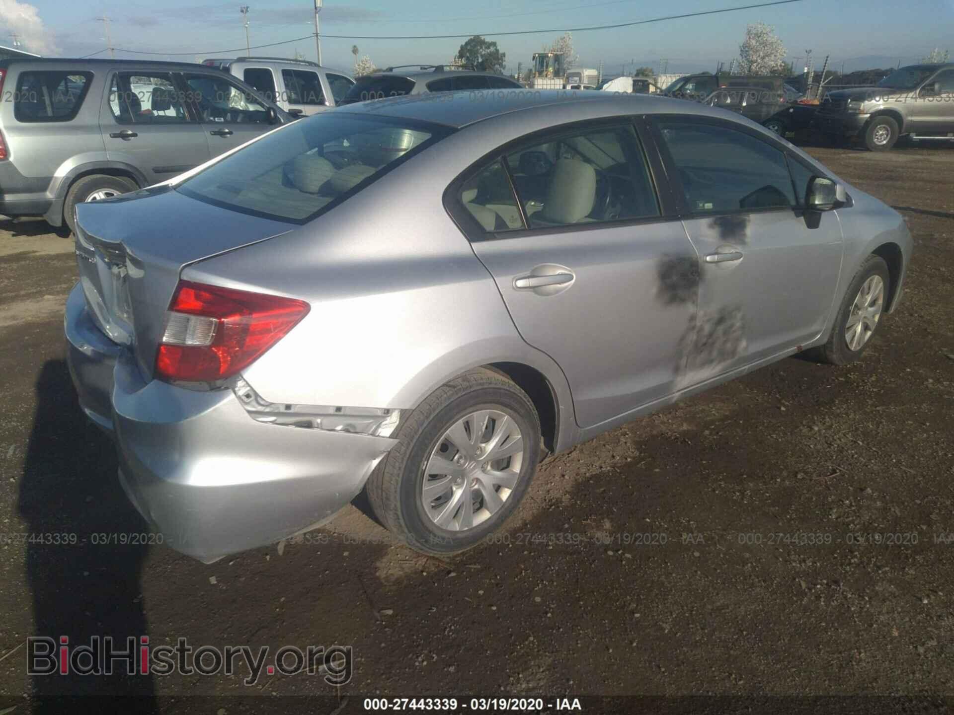 2012 HONDA CIVIC - VIN: 19XFB2F50CE325620 - Фото 4