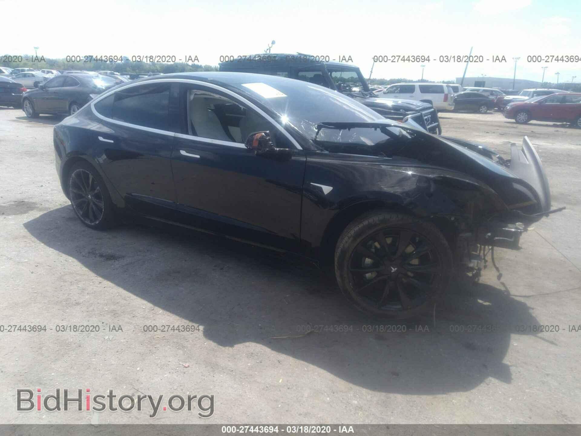 Photo 5YJ3E1EA5KF312650 - TESLA MODEL 3 2019