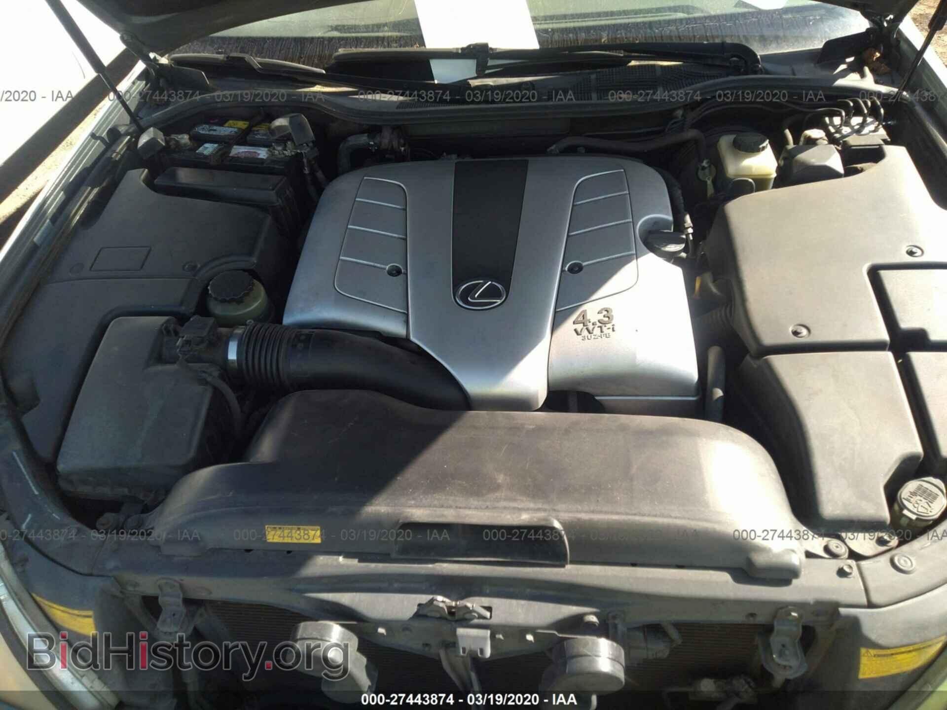 2001 LEXUS LS - VIN: JTHBN30F910002295 - Фото 10
