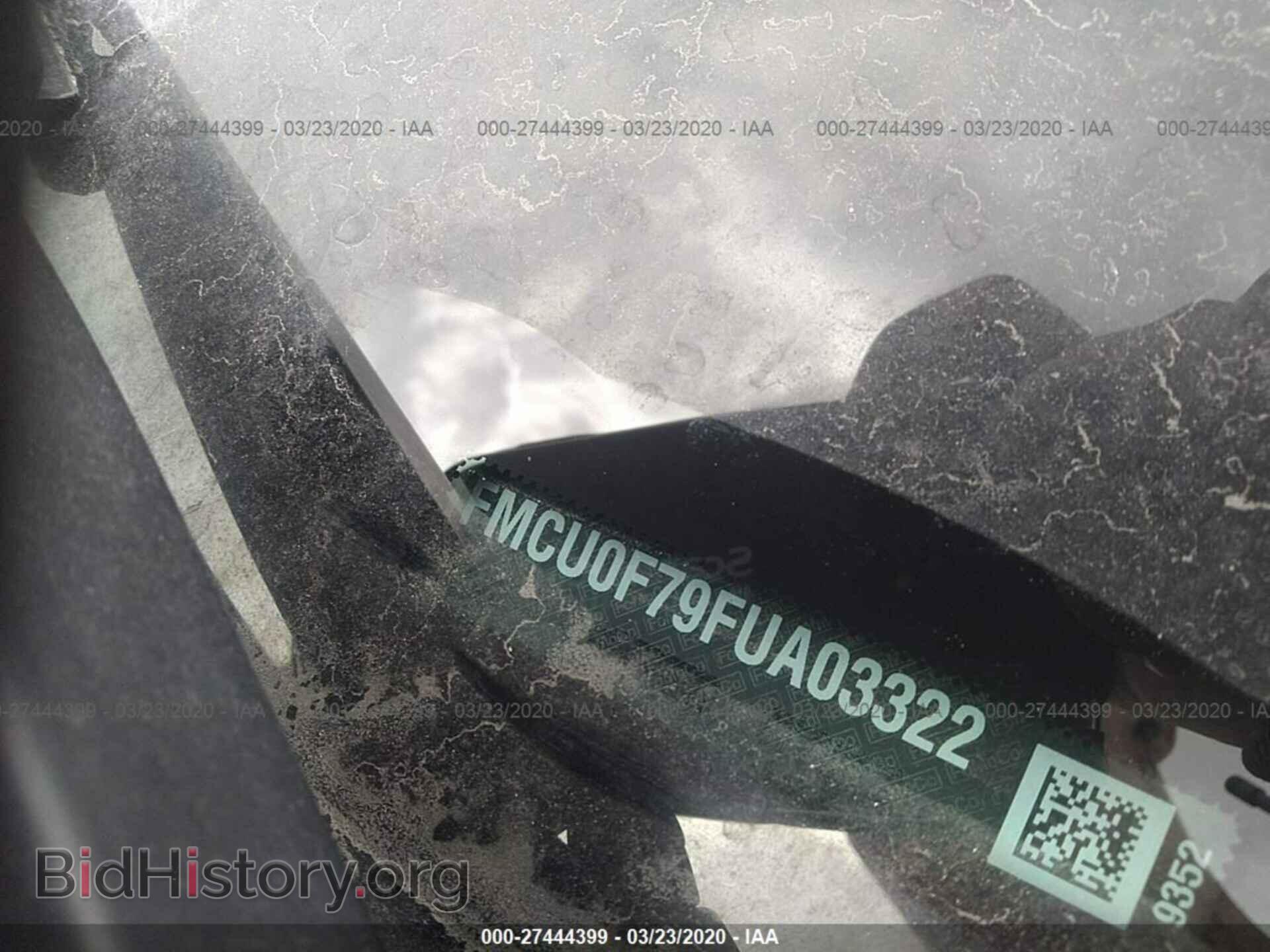 2015 FORD ESCAPE - VIN: 1FMCU0F79FUA03322 - Фото 9
