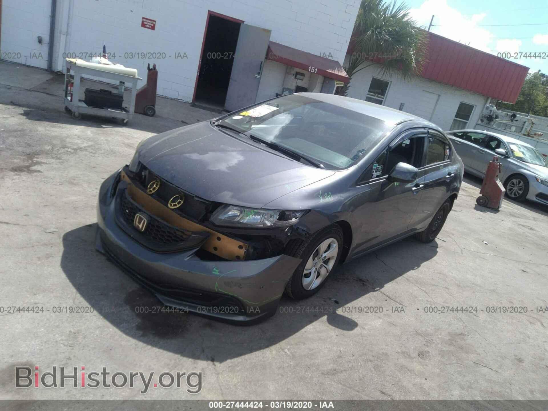 2013 HONDA CIVIC - VIN: 19XFB2F58DE073522 - Фото 2