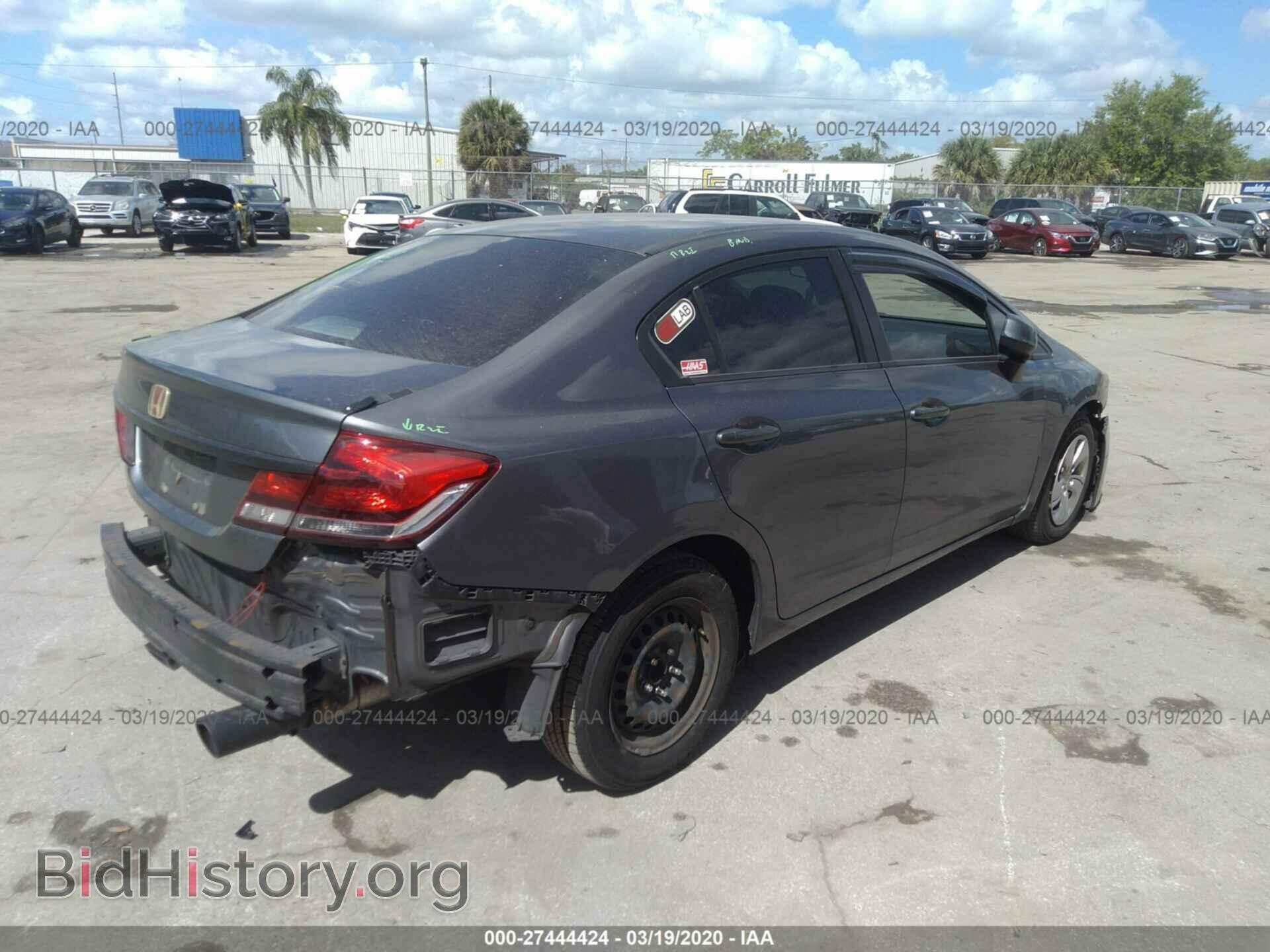 2013 HONDA CIVIC - VIN: 19XFB2F58DE073522 - Фото 4