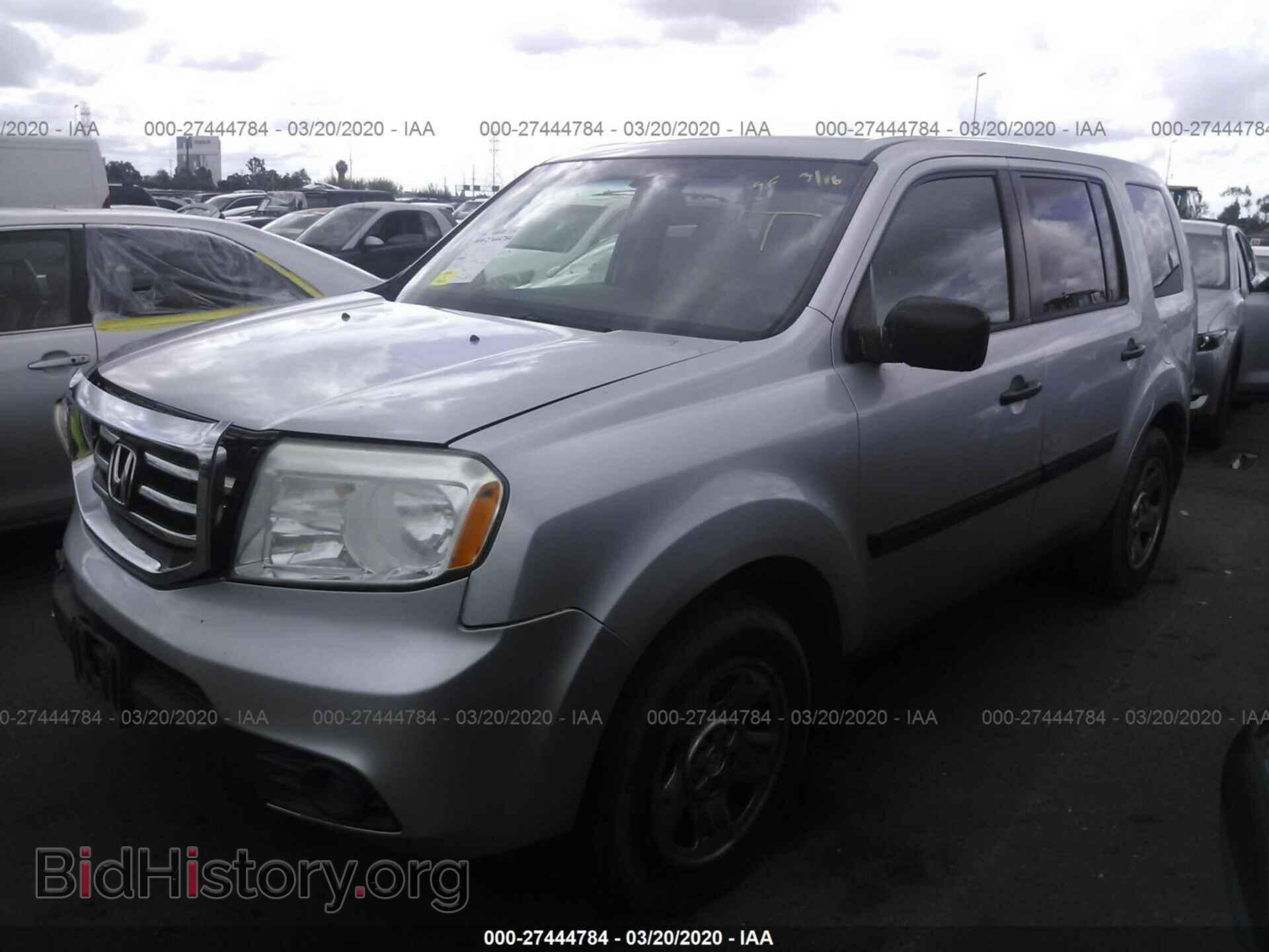 2012 HONDA PILOT - VIN: 5FNYF3H22CB019261 - Photo 2