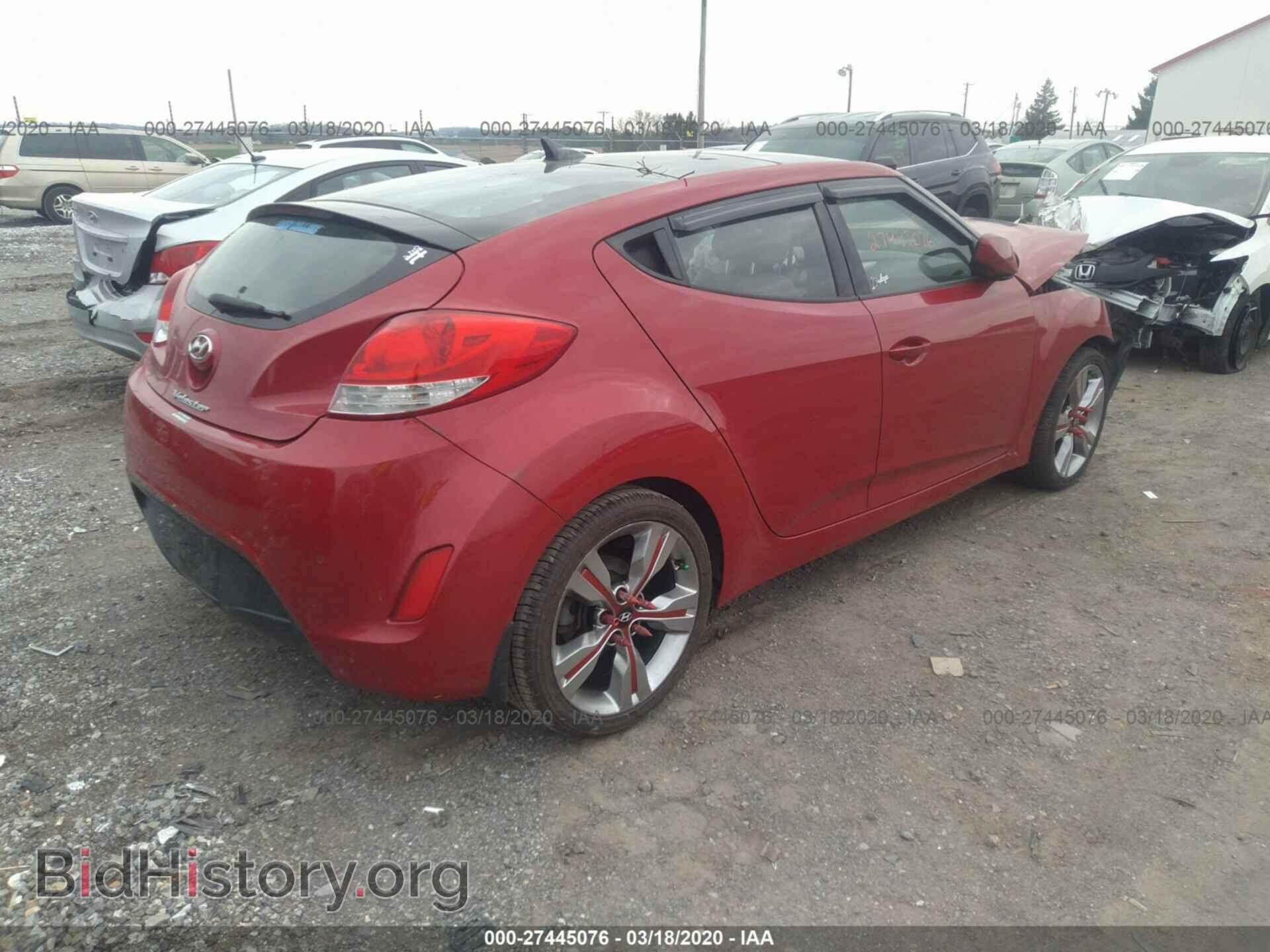 2013 HYUNDAI VELOSTER - VIN: KMHTC6AD2DU107019 - Фото 4