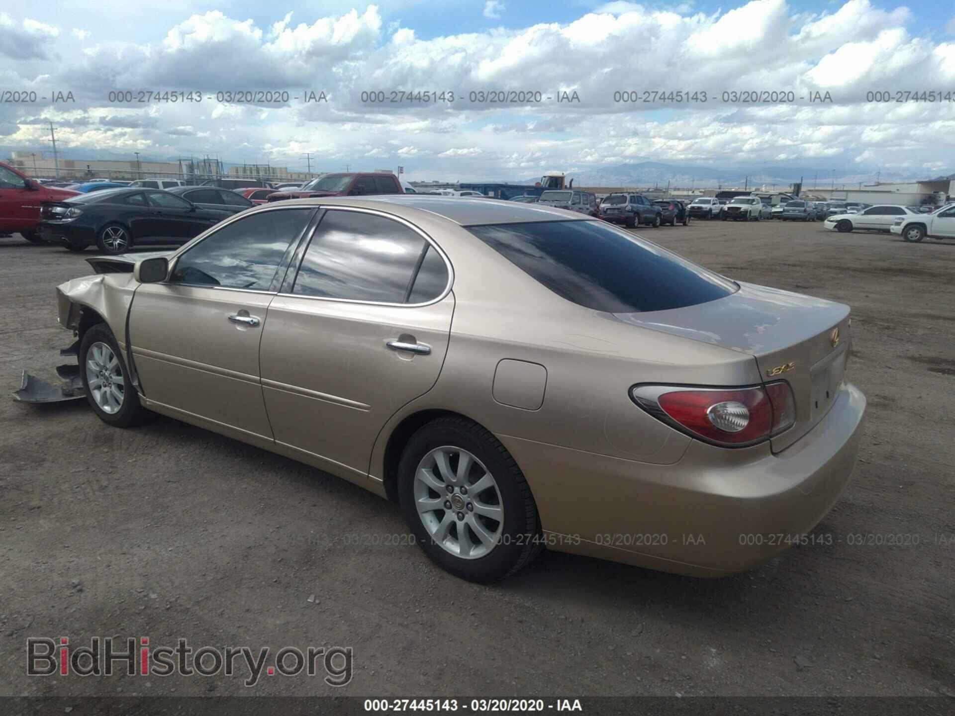 2003 LEXUS ES - VIN: JTHBF30G936005994 - Фото 3