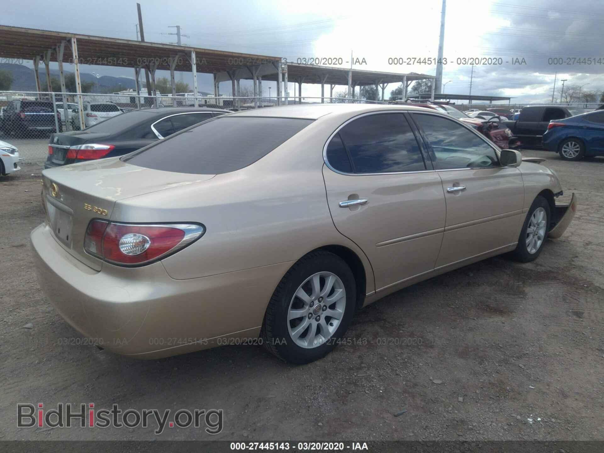 2003 LEXUS ES - VIN: JTHBF30G936005994 - Фото 4