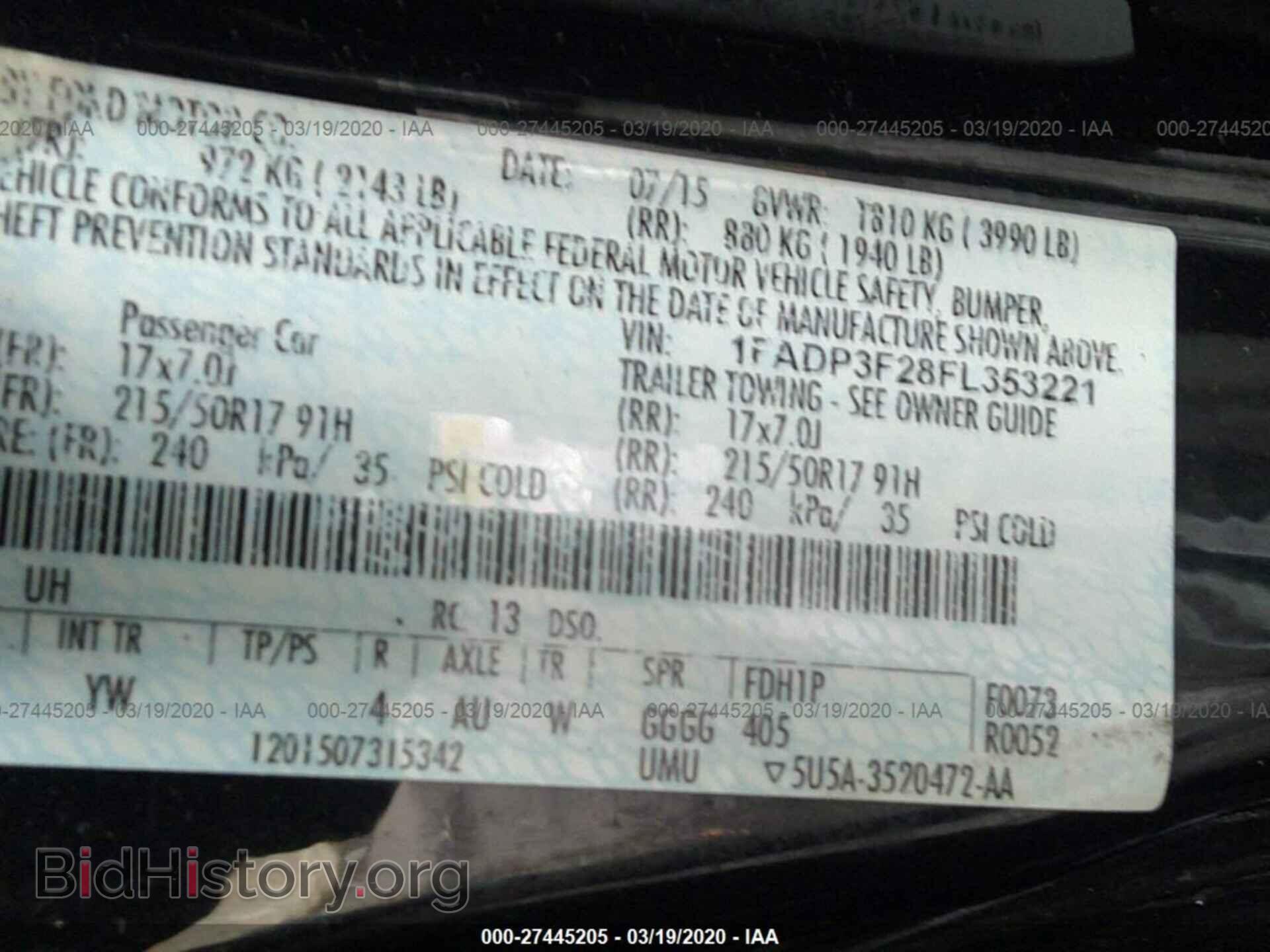 2015 FORD FOCUS - VIN: 1FADP3F28FL353221 - Photo 9