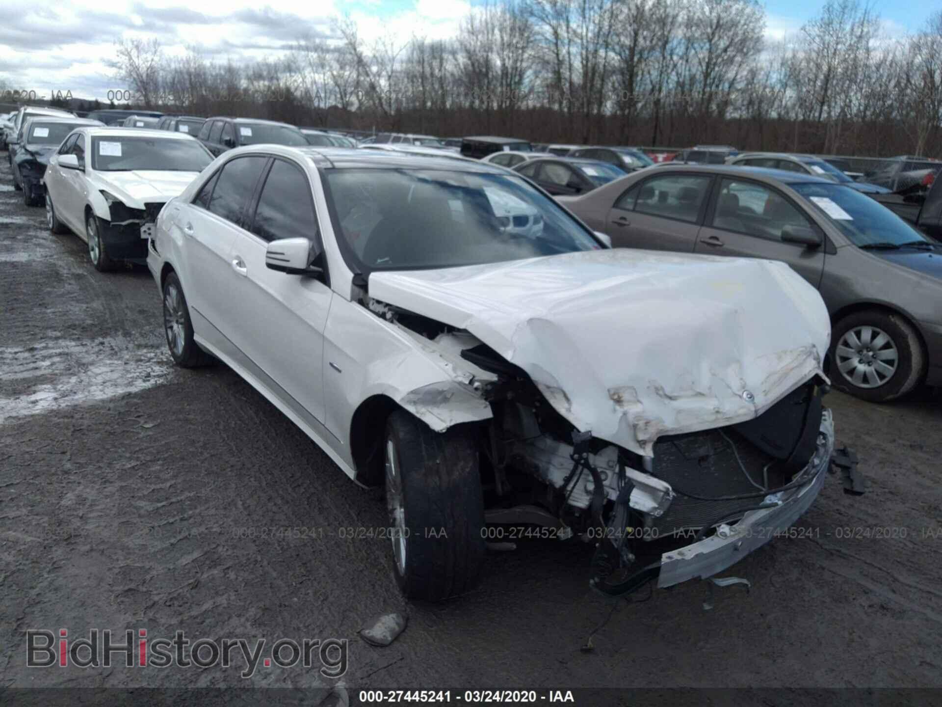 Photo WDDHF8JB8CA553788 - MERCEDES-BENZ E-CLASS 2012