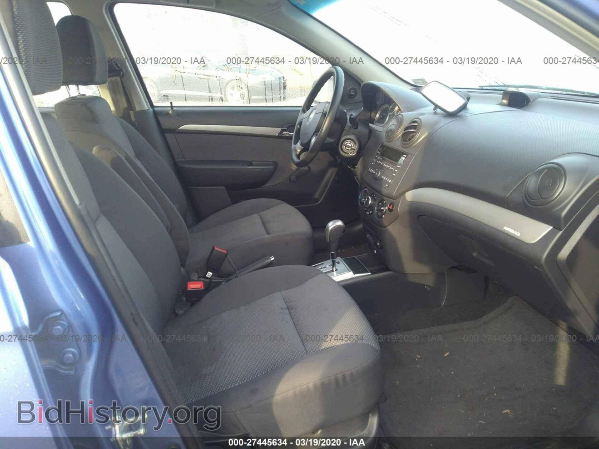2009 CHEVROLET AVEO - VIN: KL1TD56E79B664922 - Фото 5