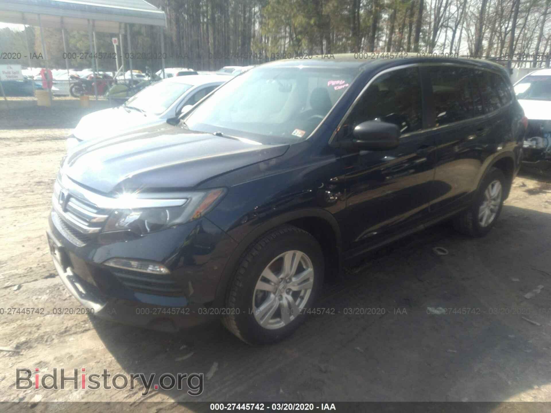 2016 HONDA PILOT - VIN: 5FNYF6H11GB010453 - Фото 2