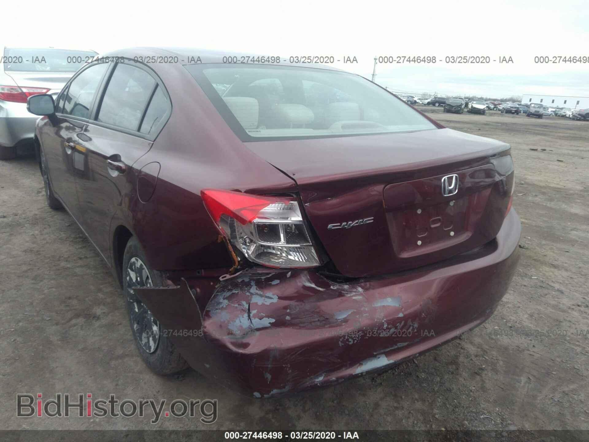 2012 HONDA CIVIC - VIN: 19XFB2F54CE320078 - Фото 3
