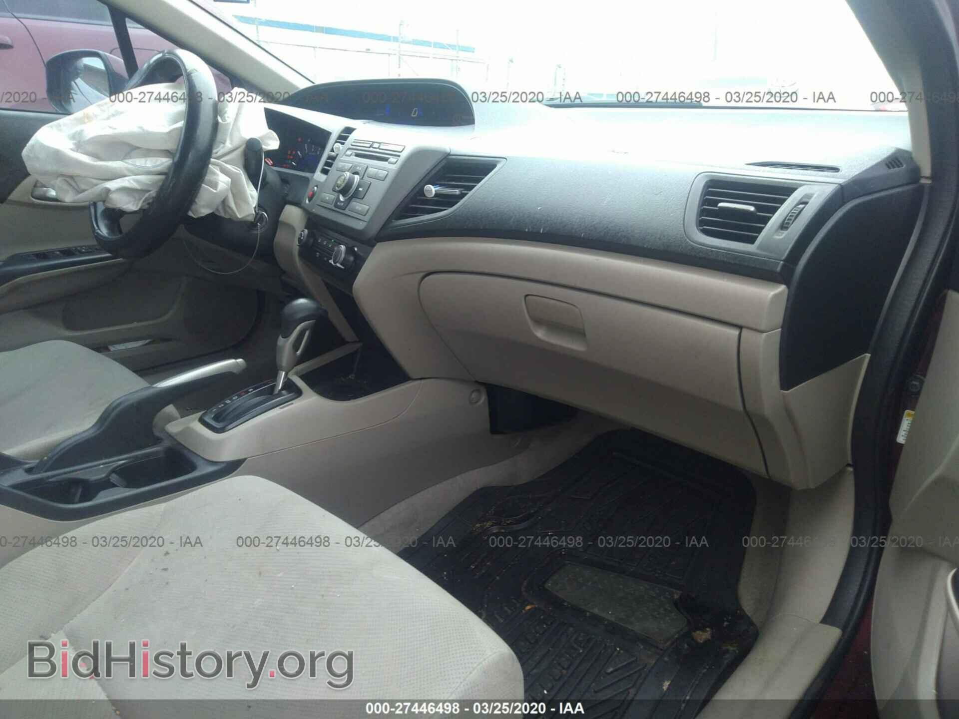 2012 HONDA CIVIC - VIN: 19XFB2F54CE320078 - Фото 5