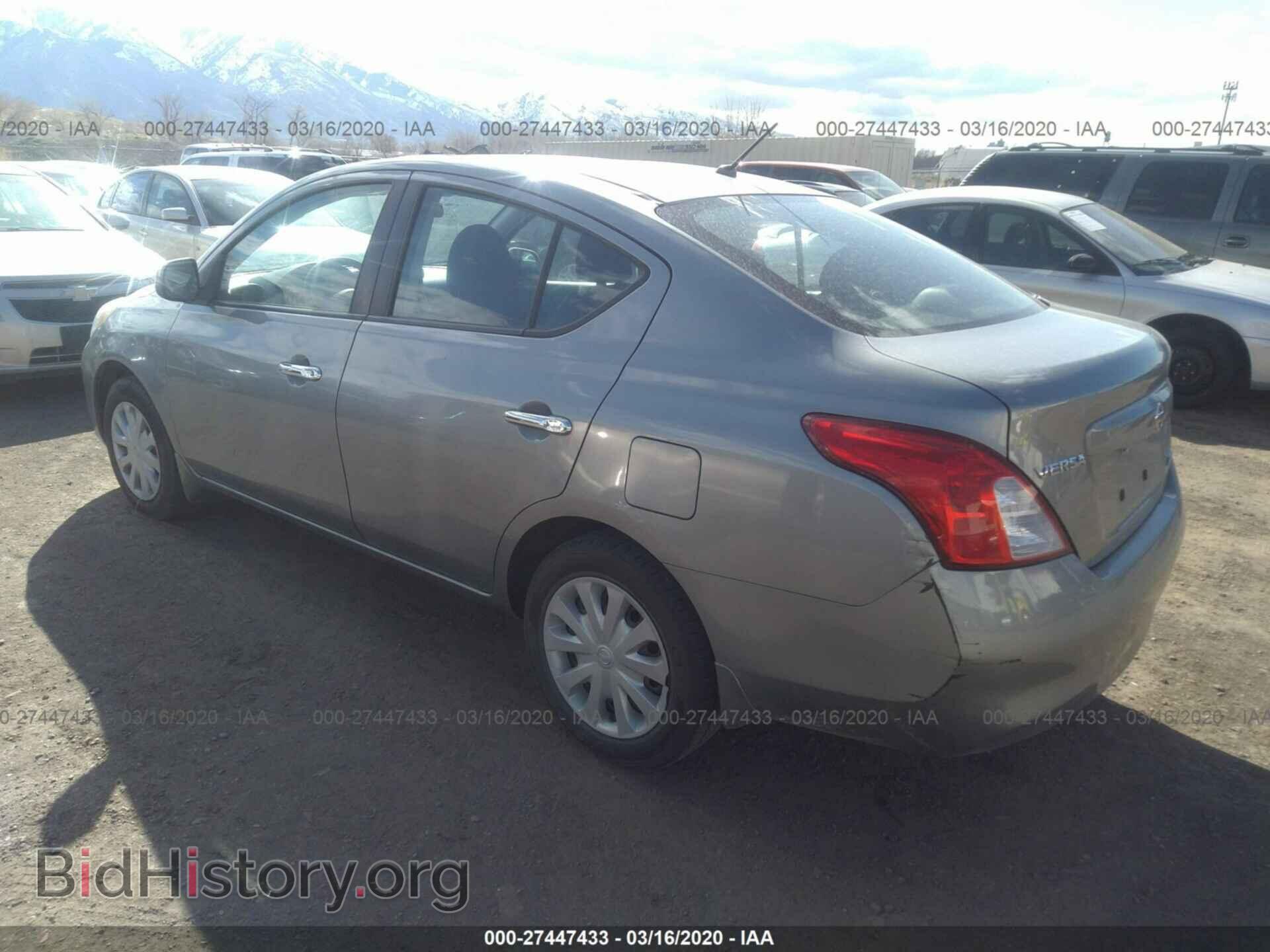 2012 NISSAN VERSA - VIN: 3N1CN7AP5CL837808 - Фото 3