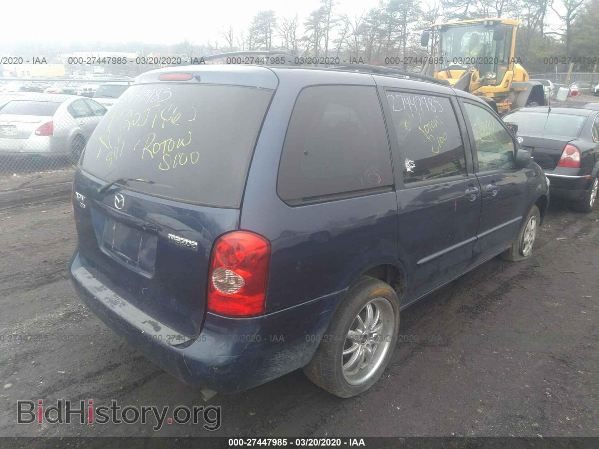 2002 MAZDA MPV - VIN: JM3LW28A820329432 - Фото 4